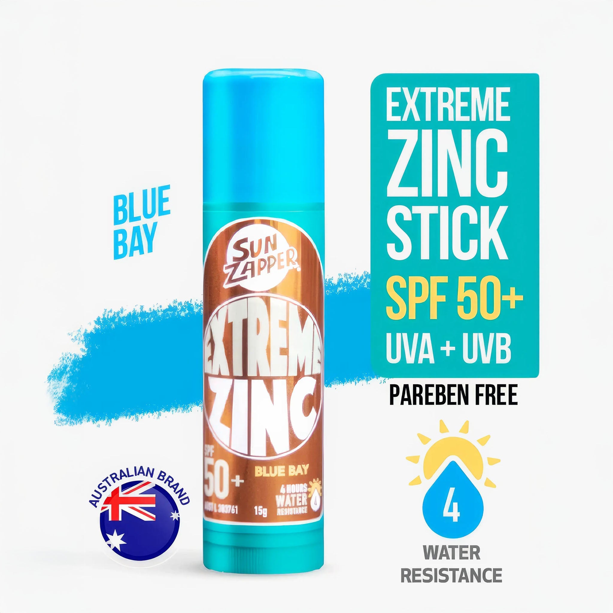 Extreme Zinc Stick SPF 50+ | 15g | Blue Bay