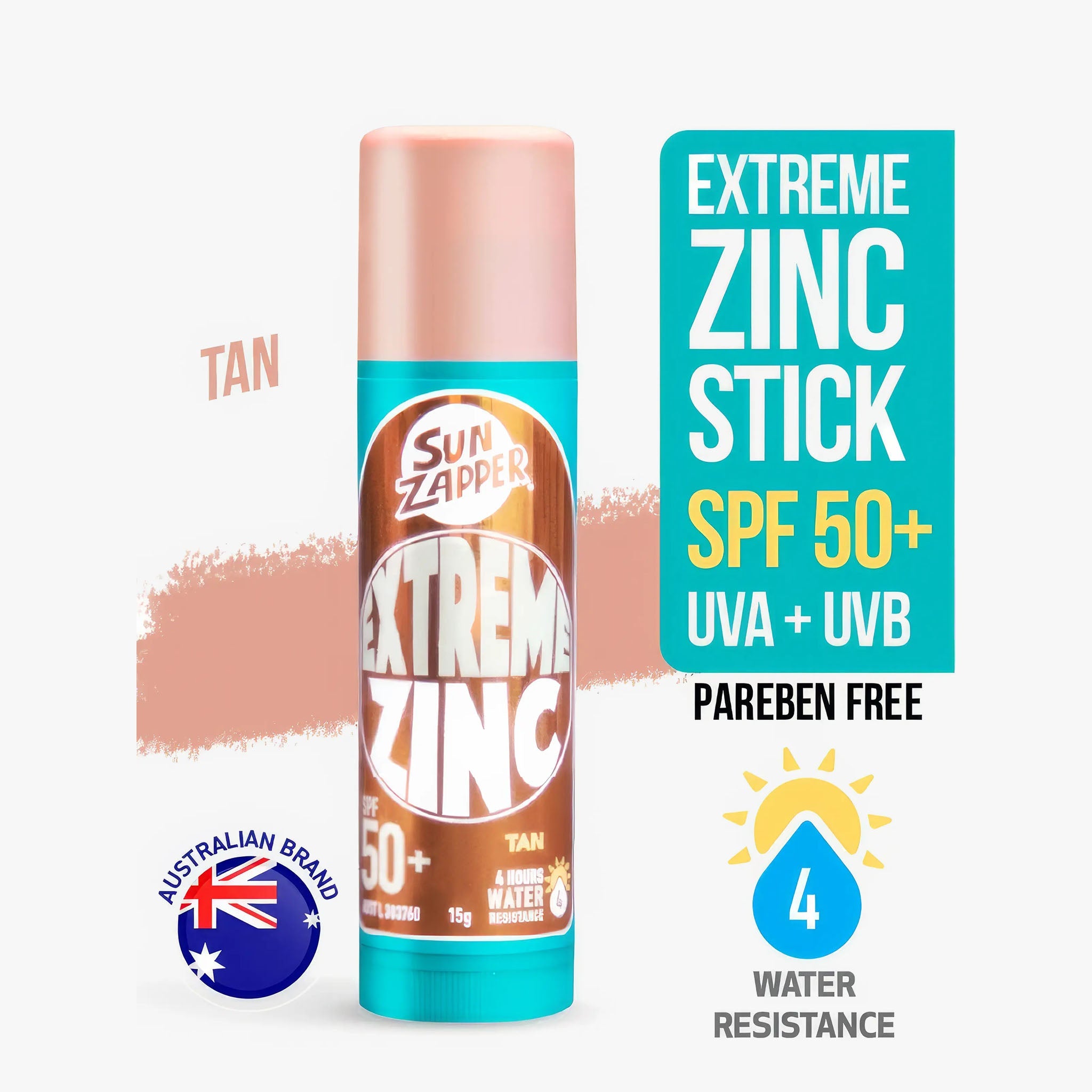 Extreme Zinc Stick SPF 50+ | 15g | Tan