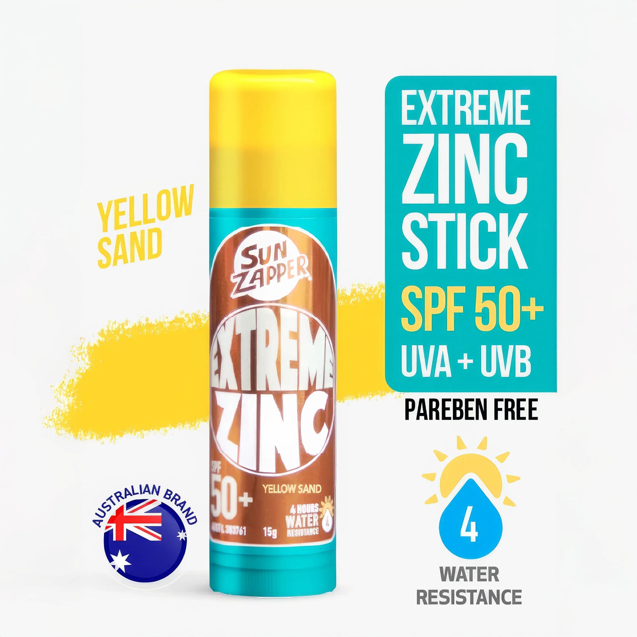 Extreme Zinc Stick SPF 50+ | 15g | Yellow Sand