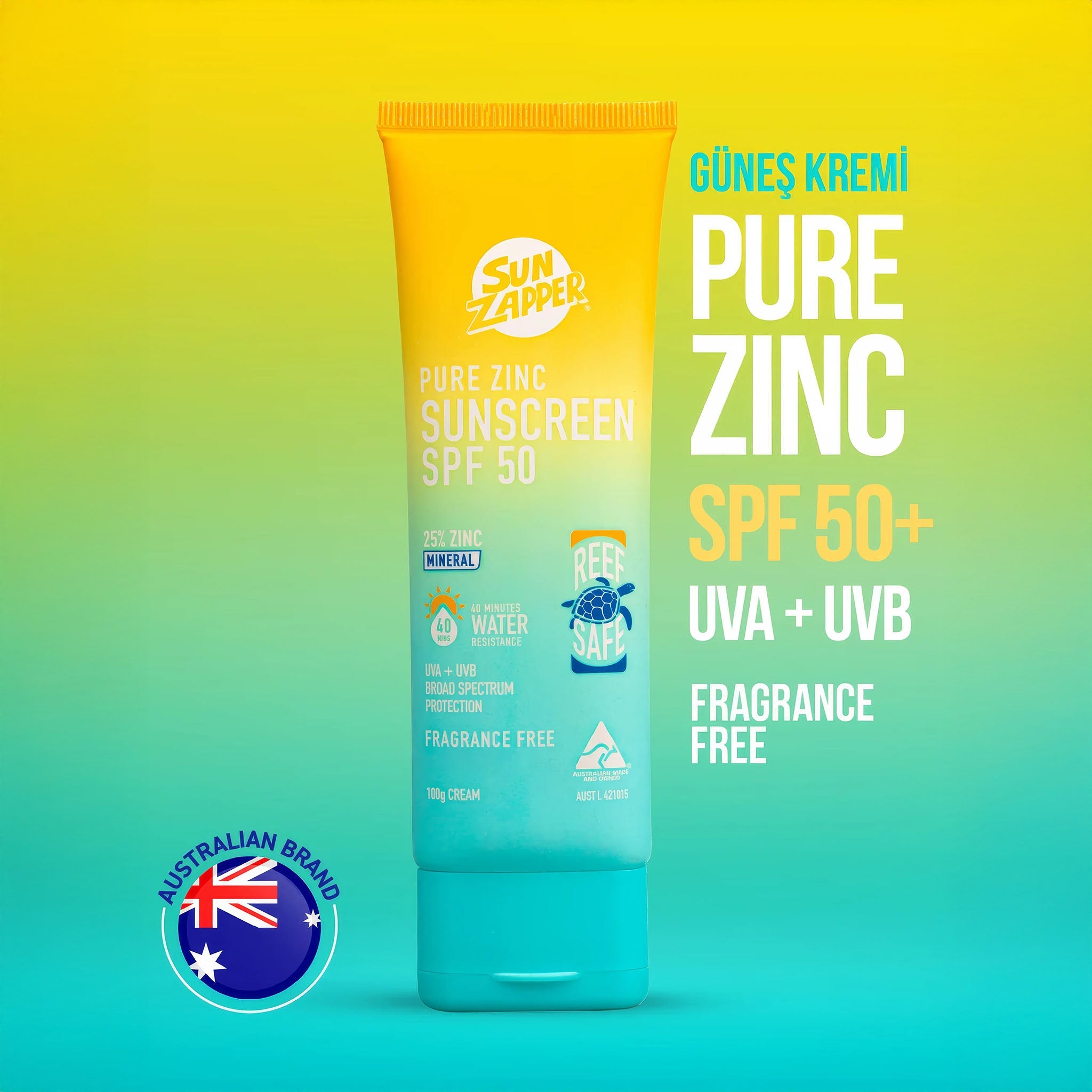 Pure Zinc Sunscreen Cream | 100g