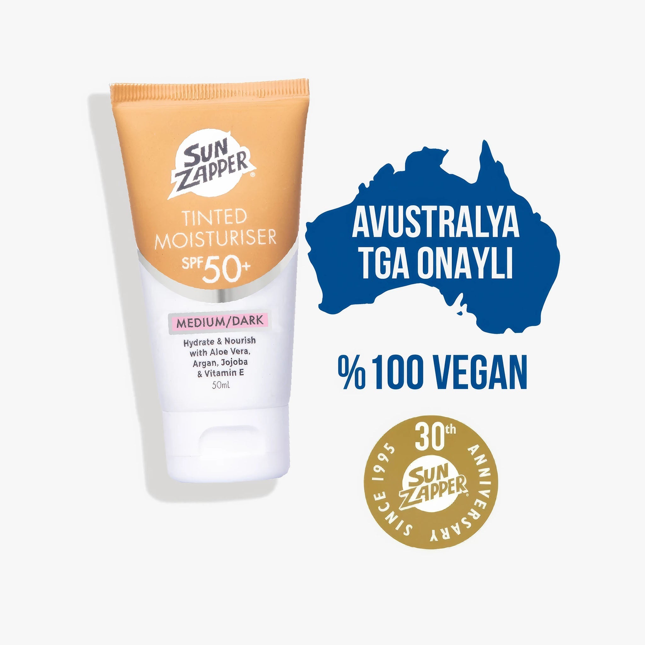 Tinted Moisturiser SPF 50+ | 50ml | Medium/Dark