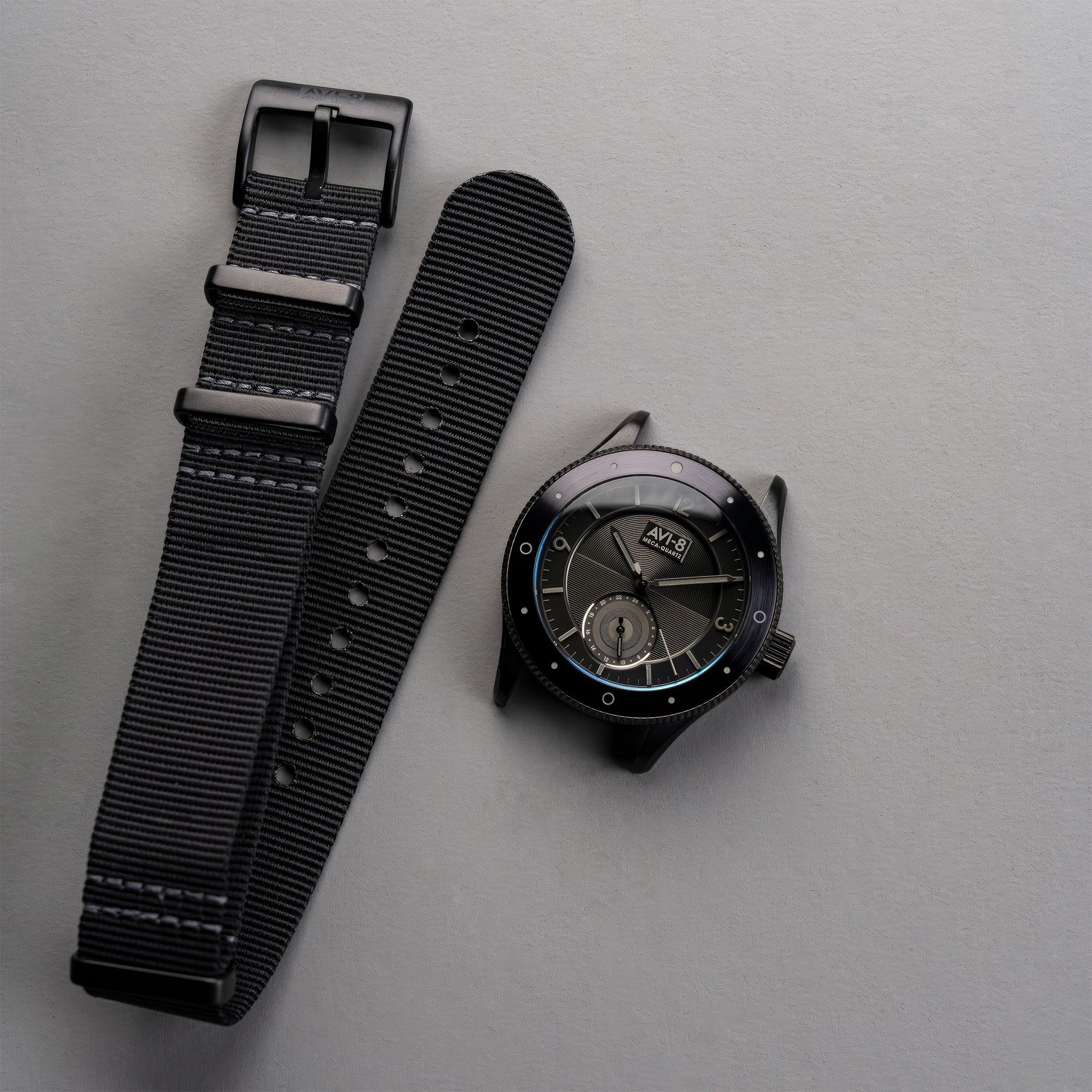 Flyboy Airmaster Sector Meca-Quartz | 40mm | Jet Black