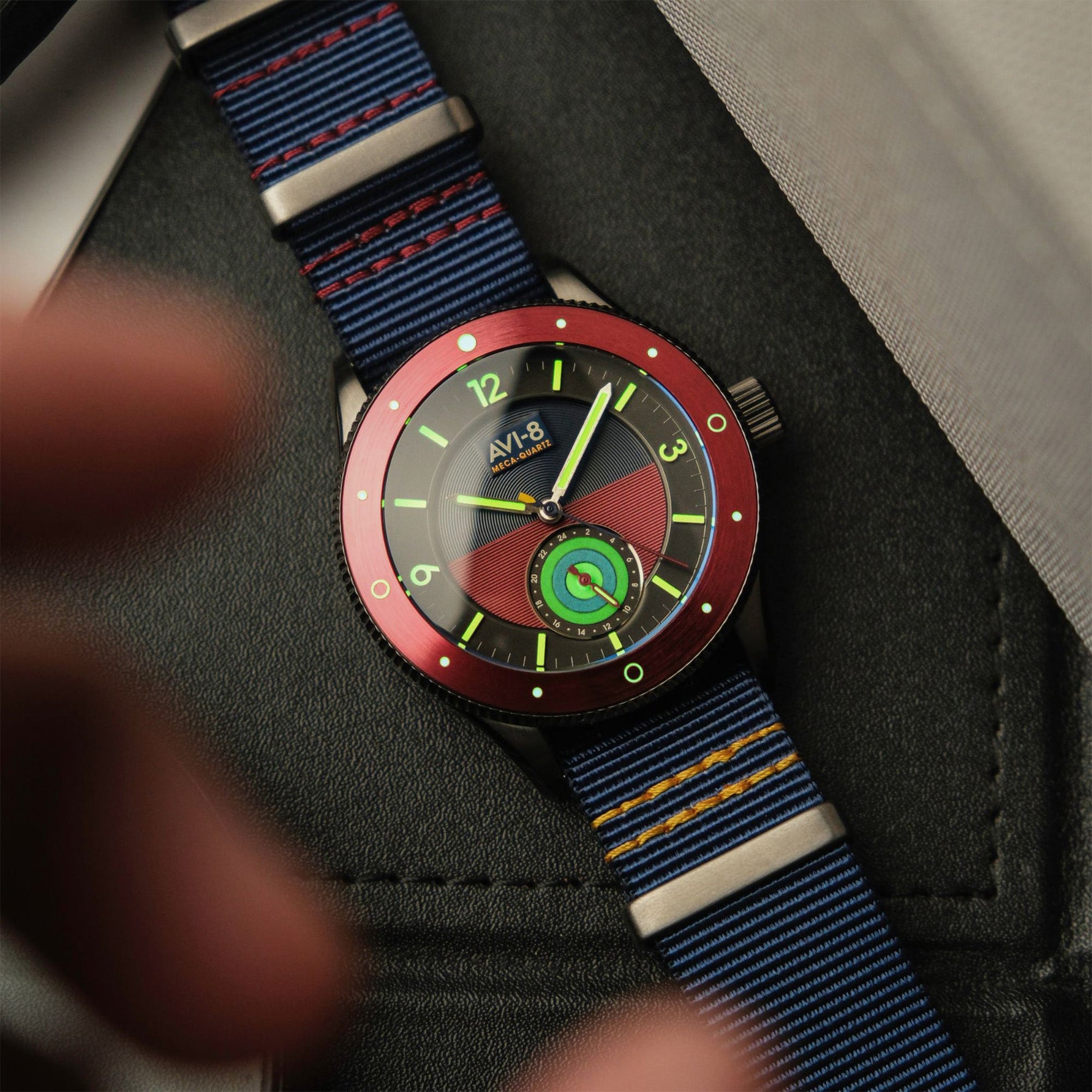 Flyboy Airmaster Sector Meca-Quartz | 40 mm | Navy Blue