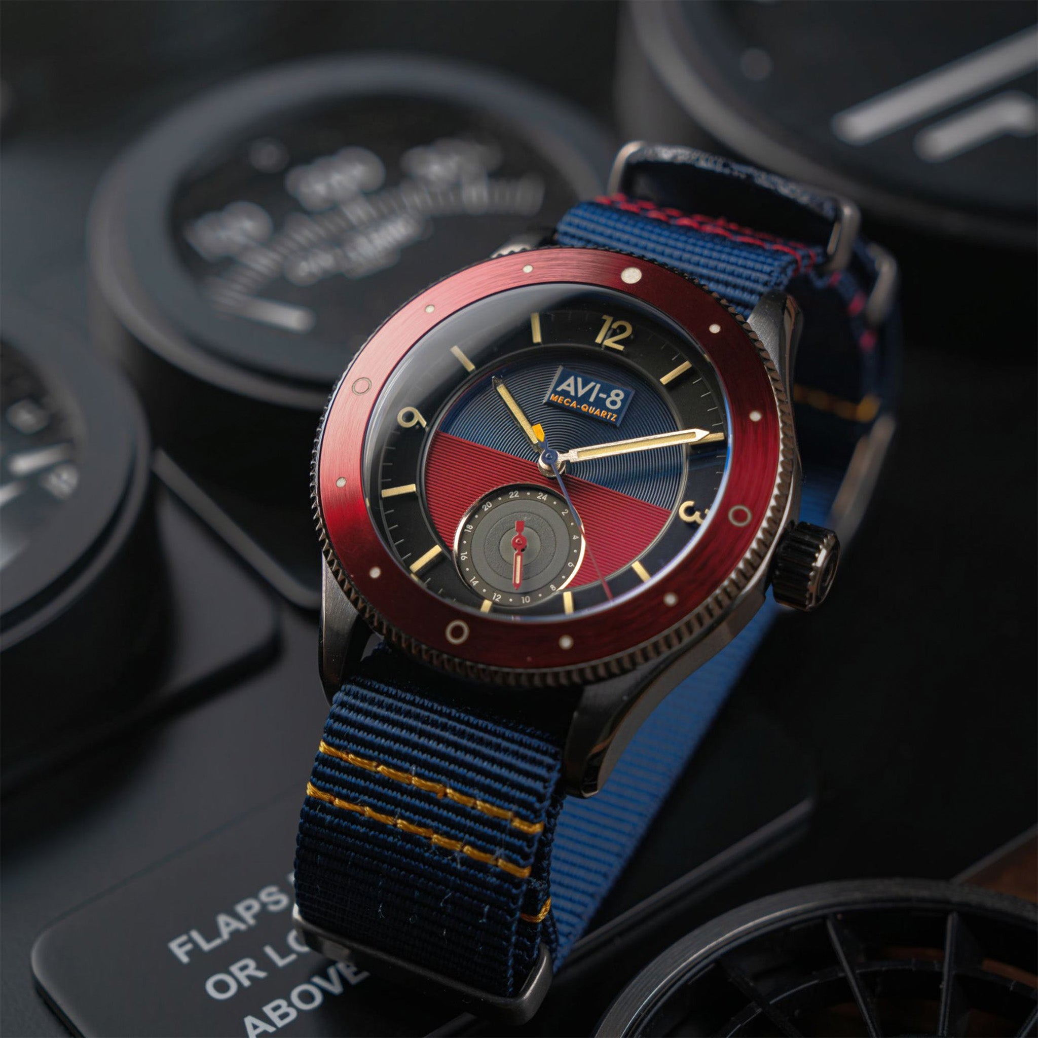 Flyboy Airmaster Sector Meca-Quartz | 40 mm | Navy Blue