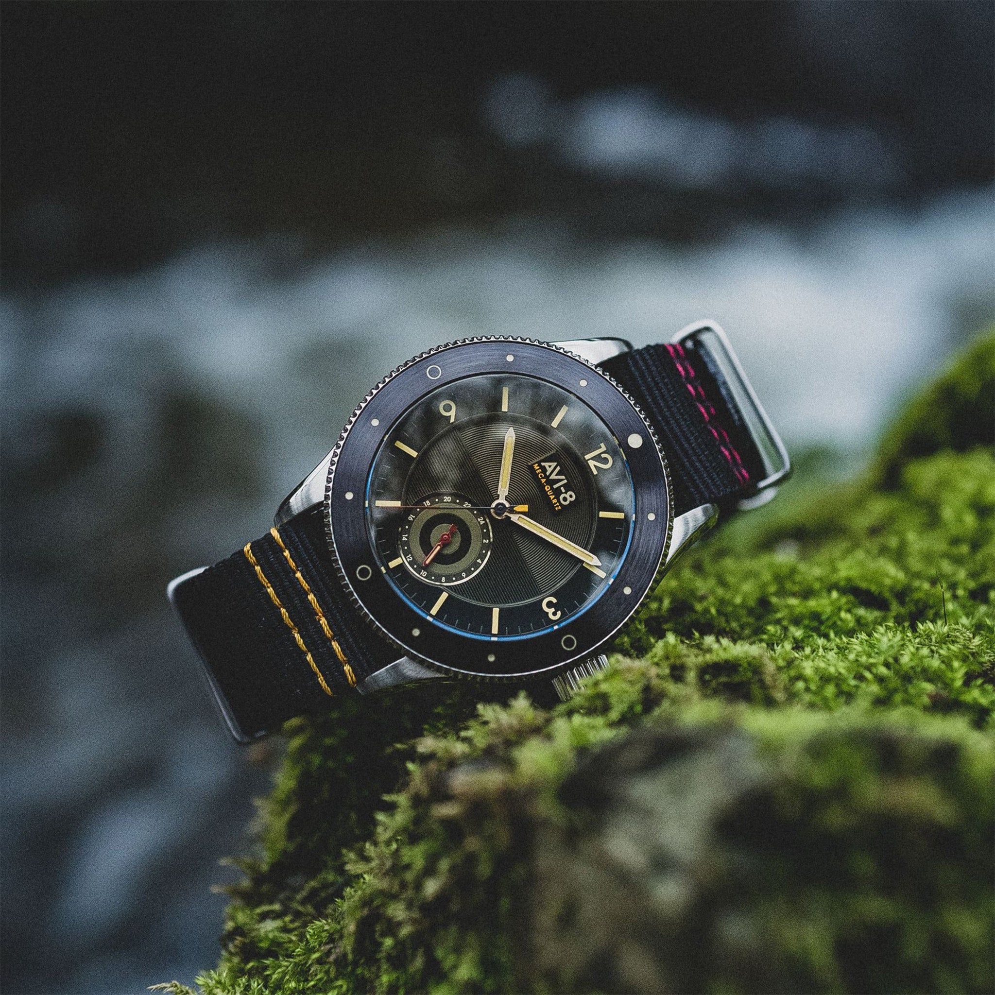 Flyboy Airmaster Sector Meca-Quartz | 40 mm | Raven Black