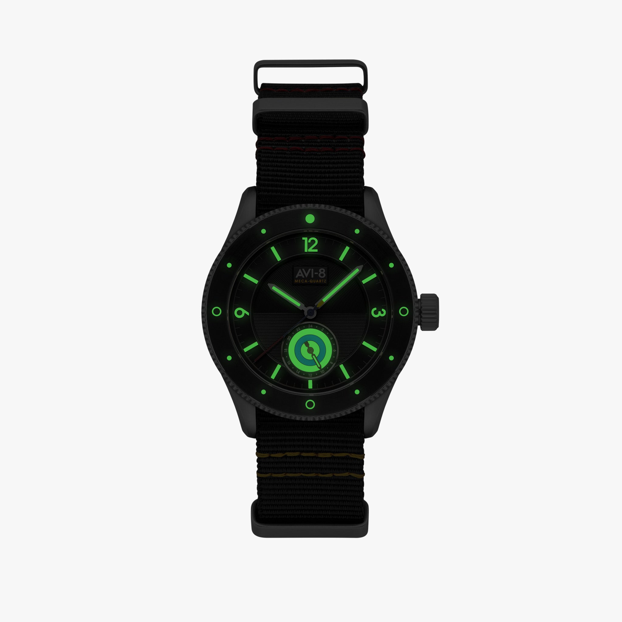 Flyboy Airmaster Sector Meca-Quartz | 40 mm | Raven Black