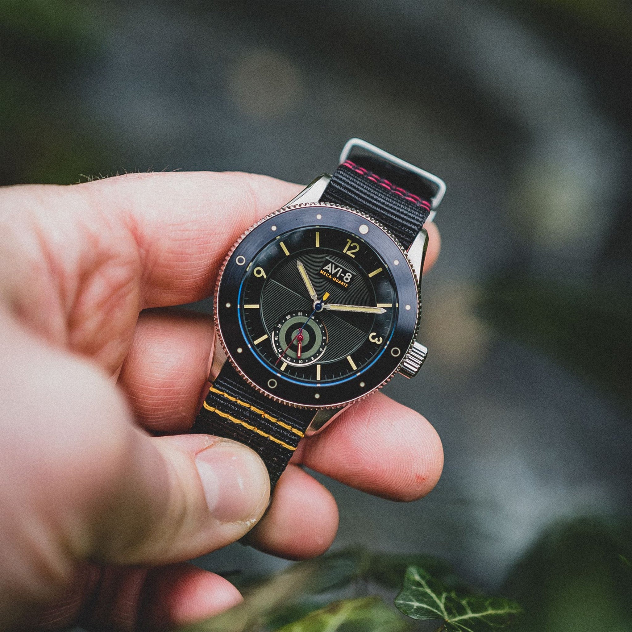 Flyboy Airmaster Sector Meca-Quartz | 40 mm | Raven Black