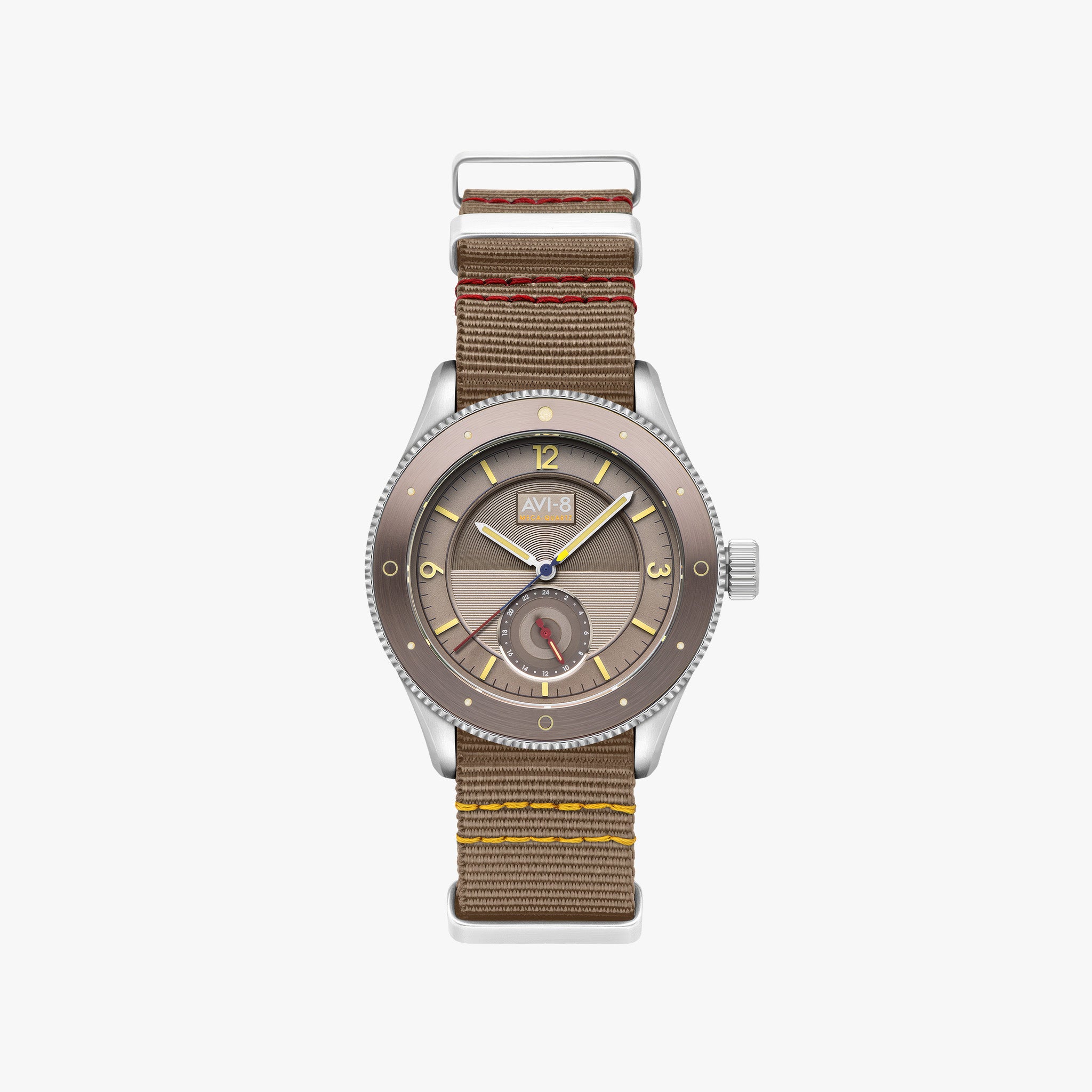 Flyboy Airmaster Sector Meca-Quartz | 40mm | Silver Feather Gray