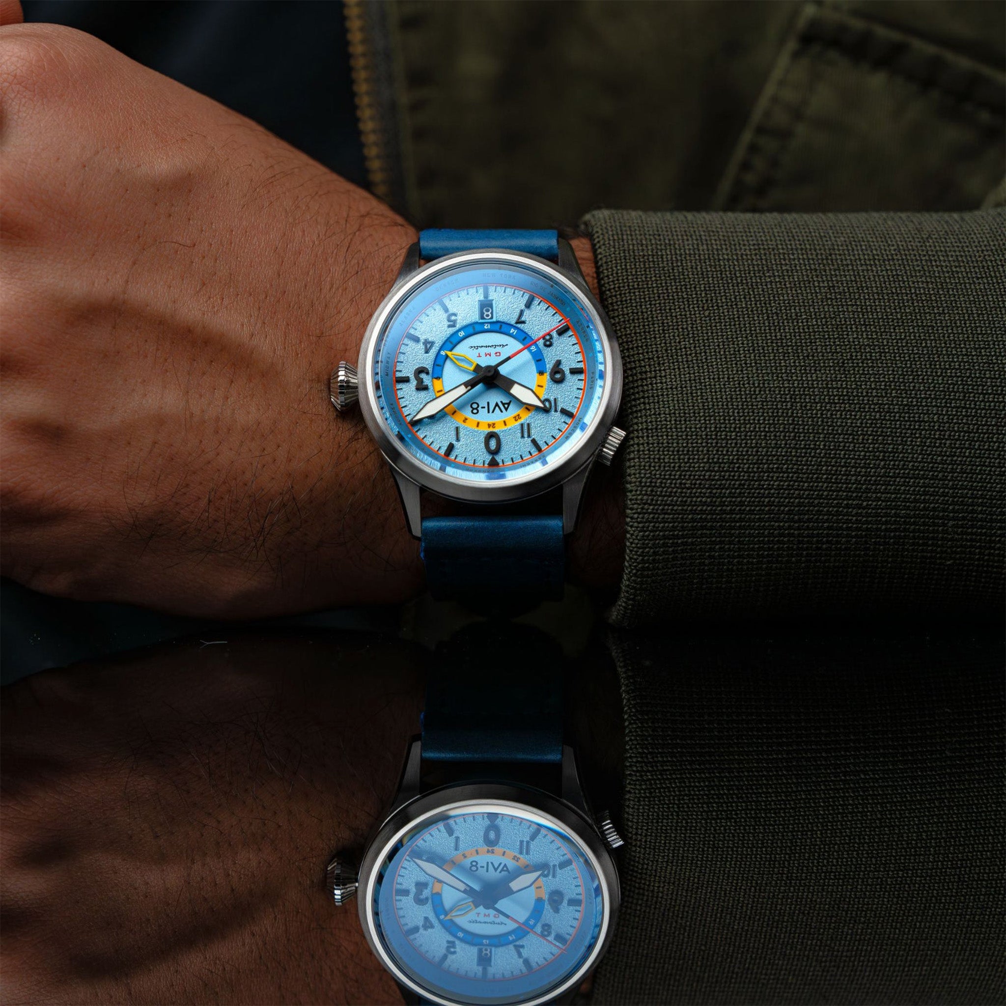 Flyboy Wingman Worldtimer GMT Automatic | 41 mm | Power Blue