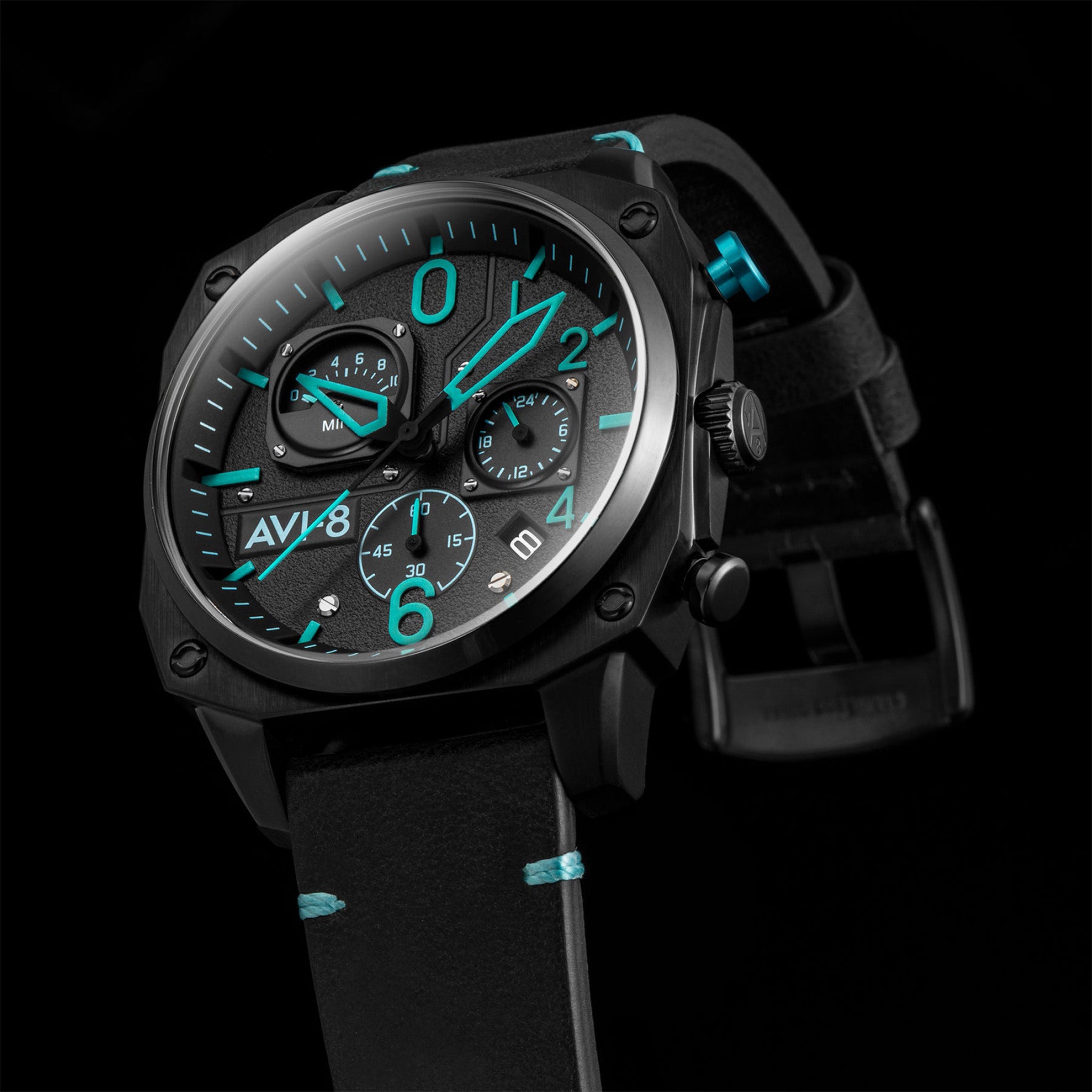 Hawker Hunter Retrograde Chronograph | 45 mm | Blue Diamond