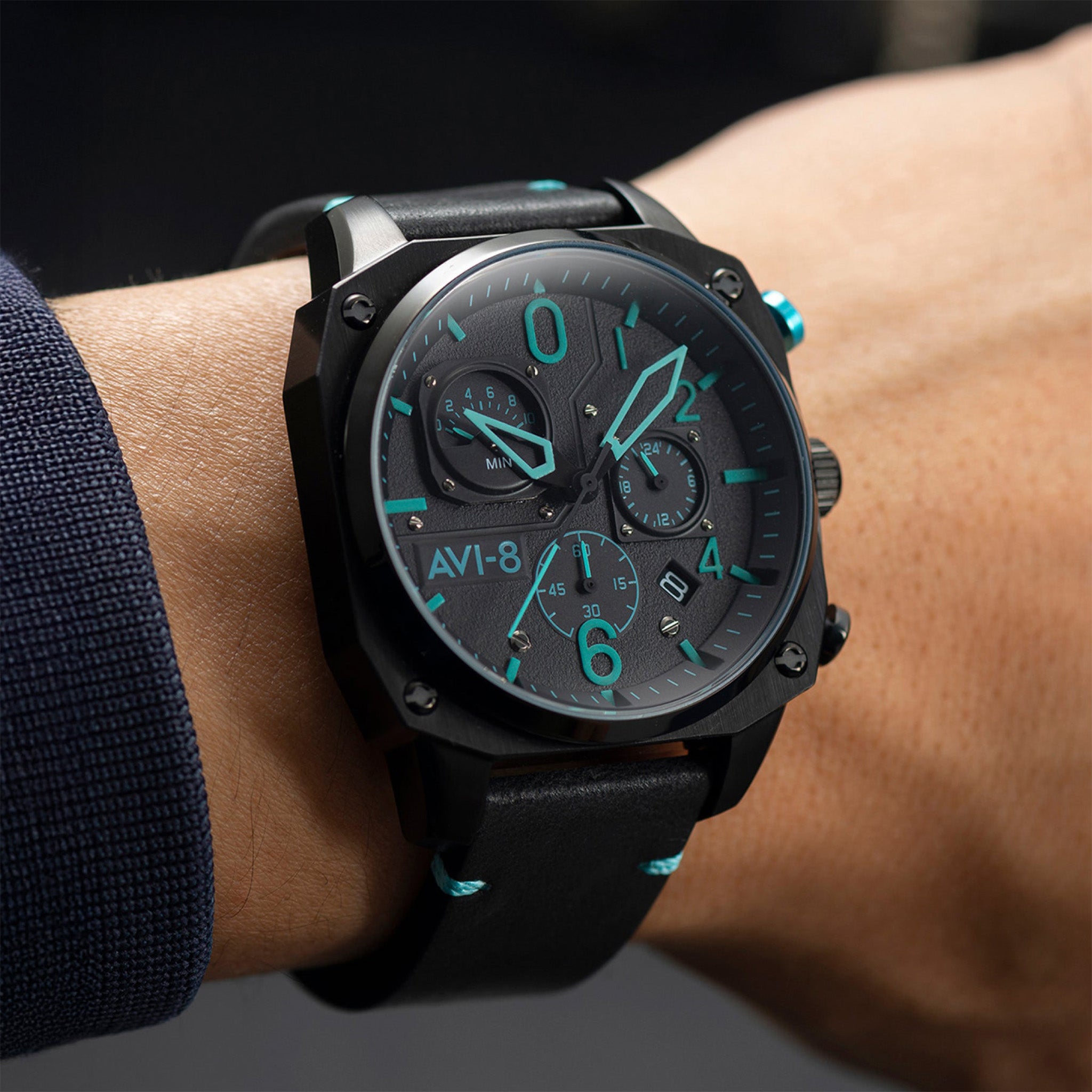 Hawker Hunter Retrograde Chronograph | 45 mm | Blue Diamond
