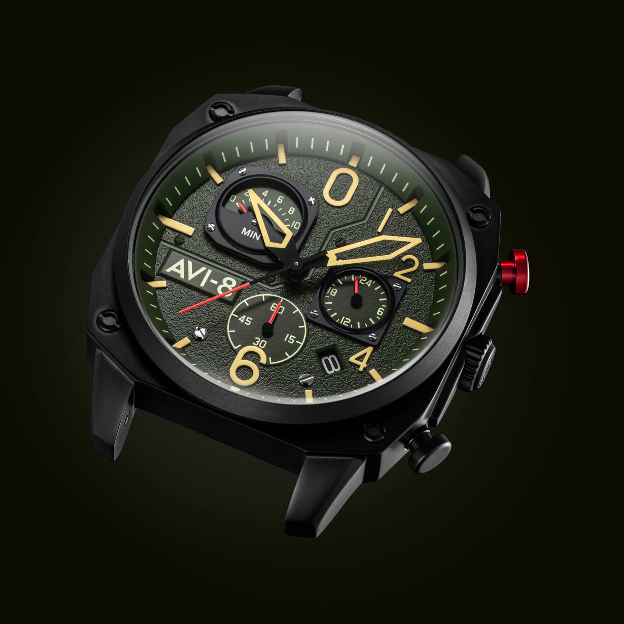 Hawker Hunter Retrograde Chronograph | 45 mm | Deep Green Black