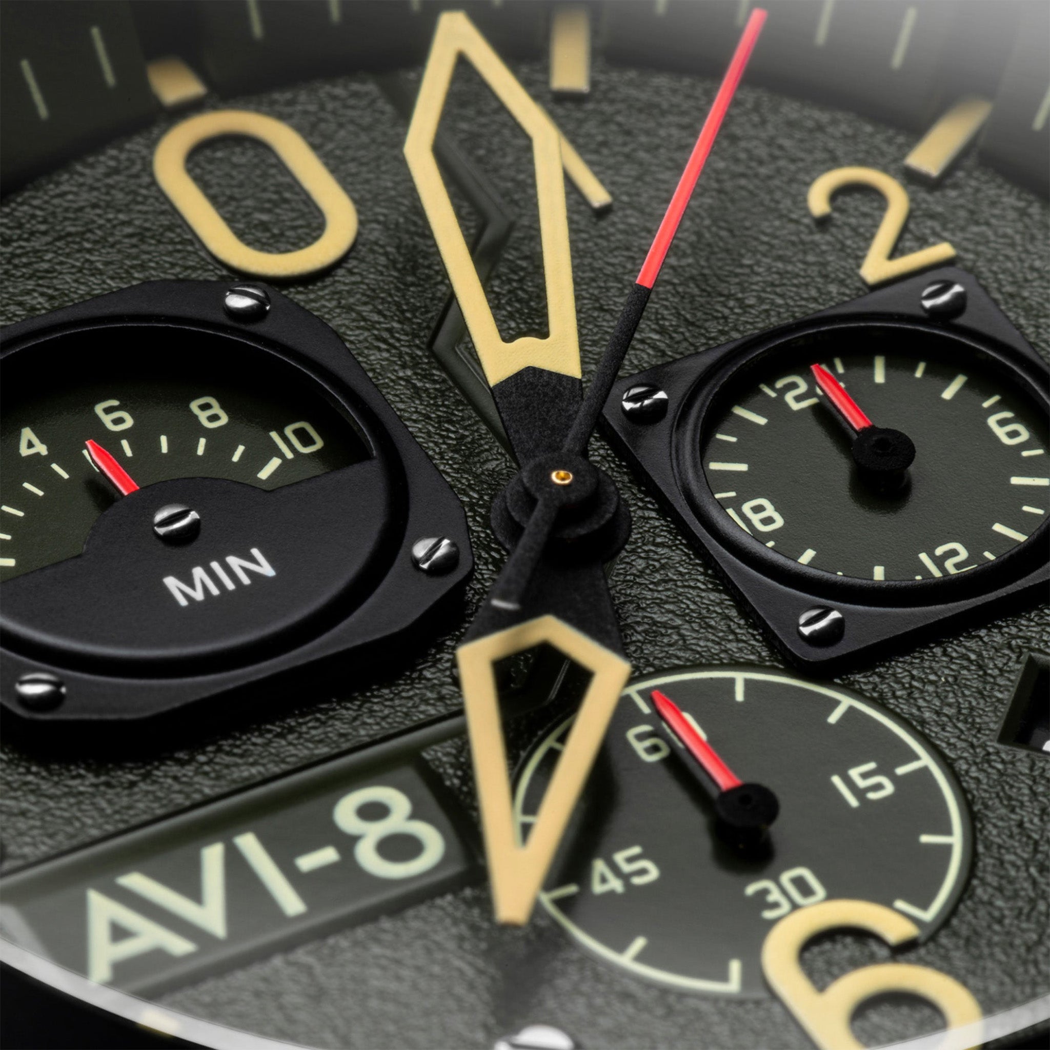 Hawker Hunter Retrograde Chronograph | 45 mm | Deep Green Black