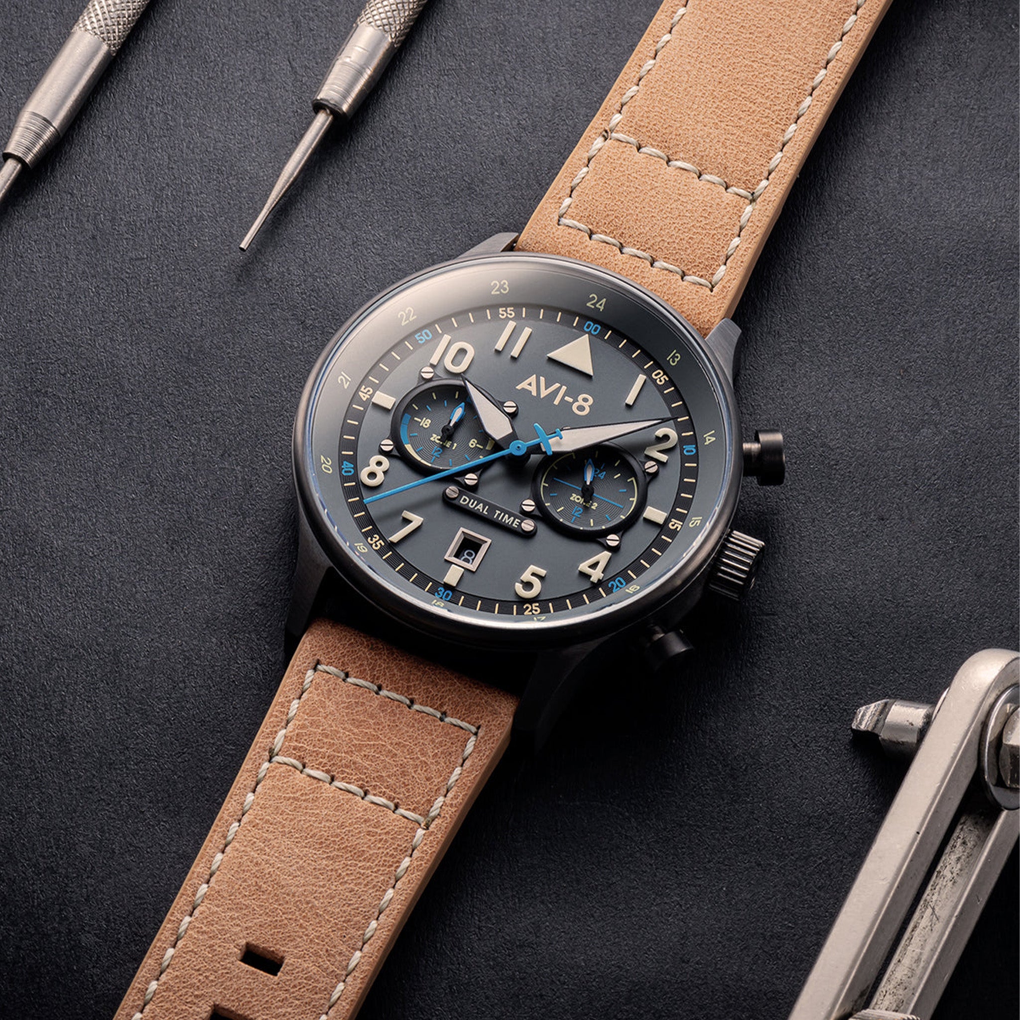 Hawker Hurricane Carey Dual Time | 43.5 mm | Orissa