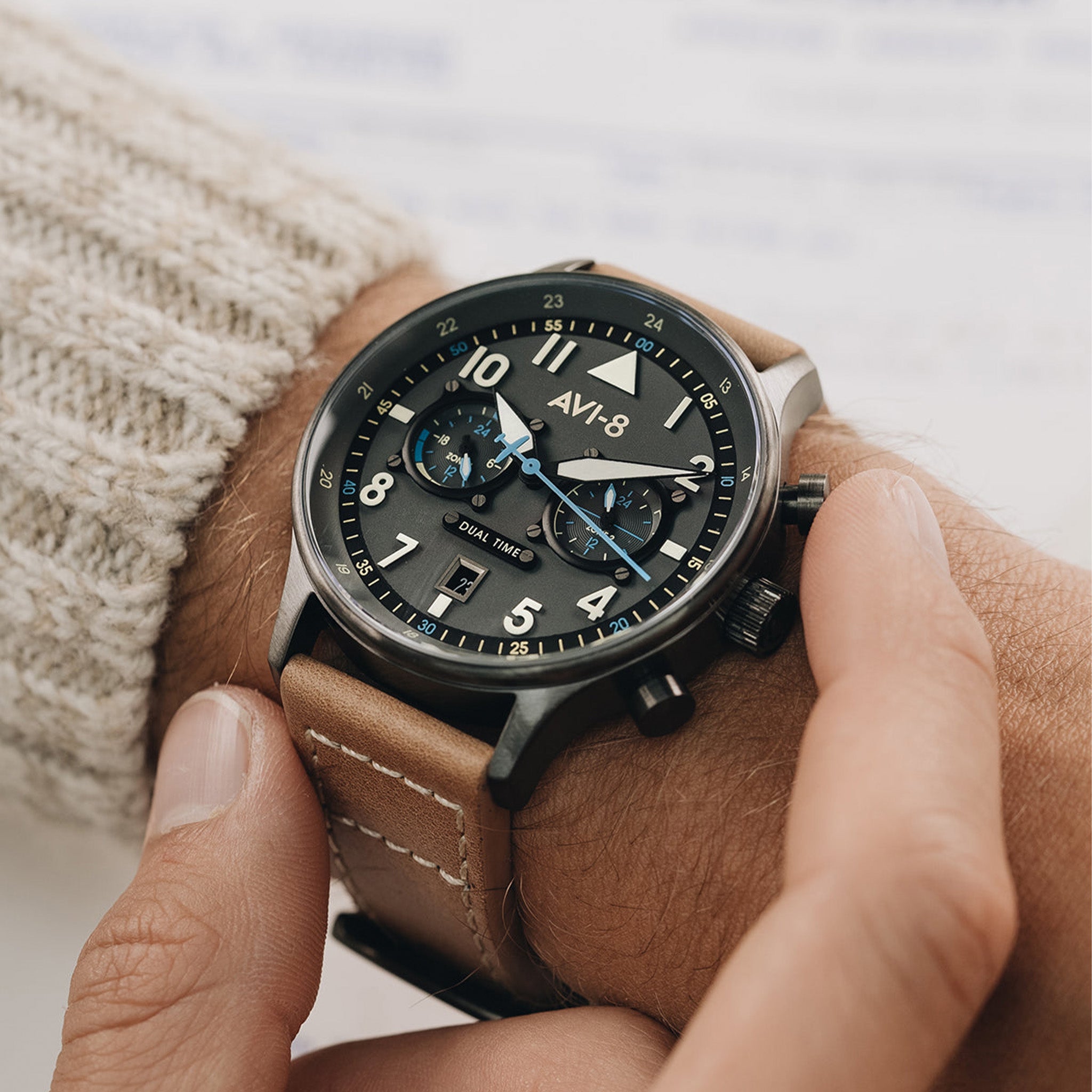 Hawker Hurricane Carey Dual Time | 43.5 mm | Orissa