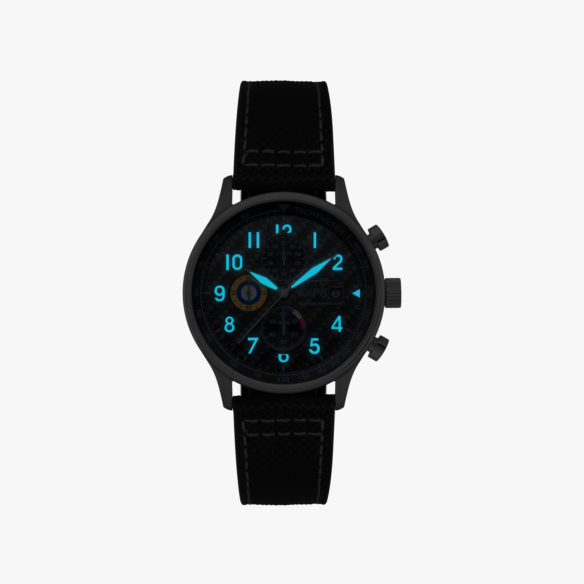 Hawker Hurricane Classic Chronograph | Carbon Fiber Black
