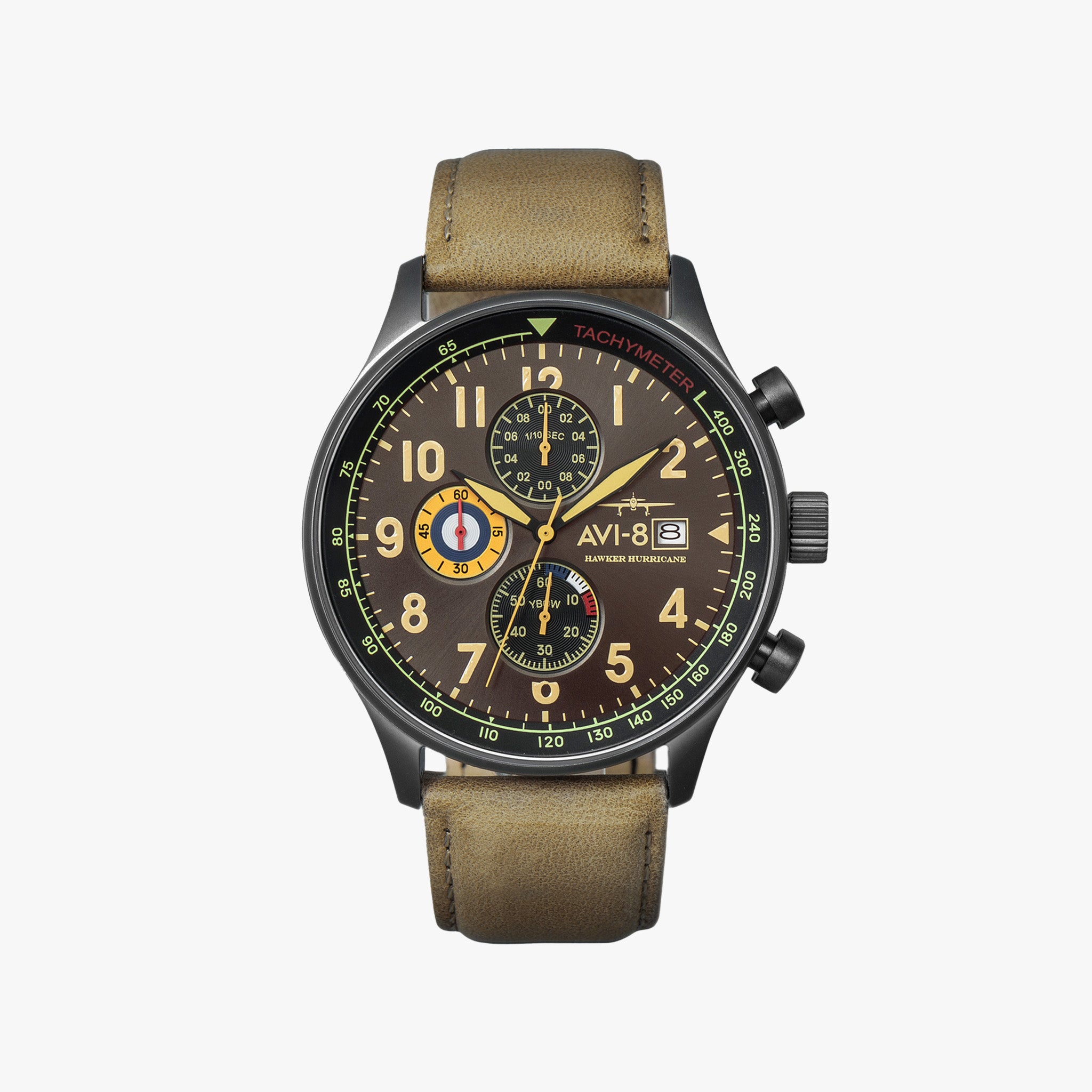 Hawker Hurricane Classic Chronograph | 43.5 mm | Dark Earth