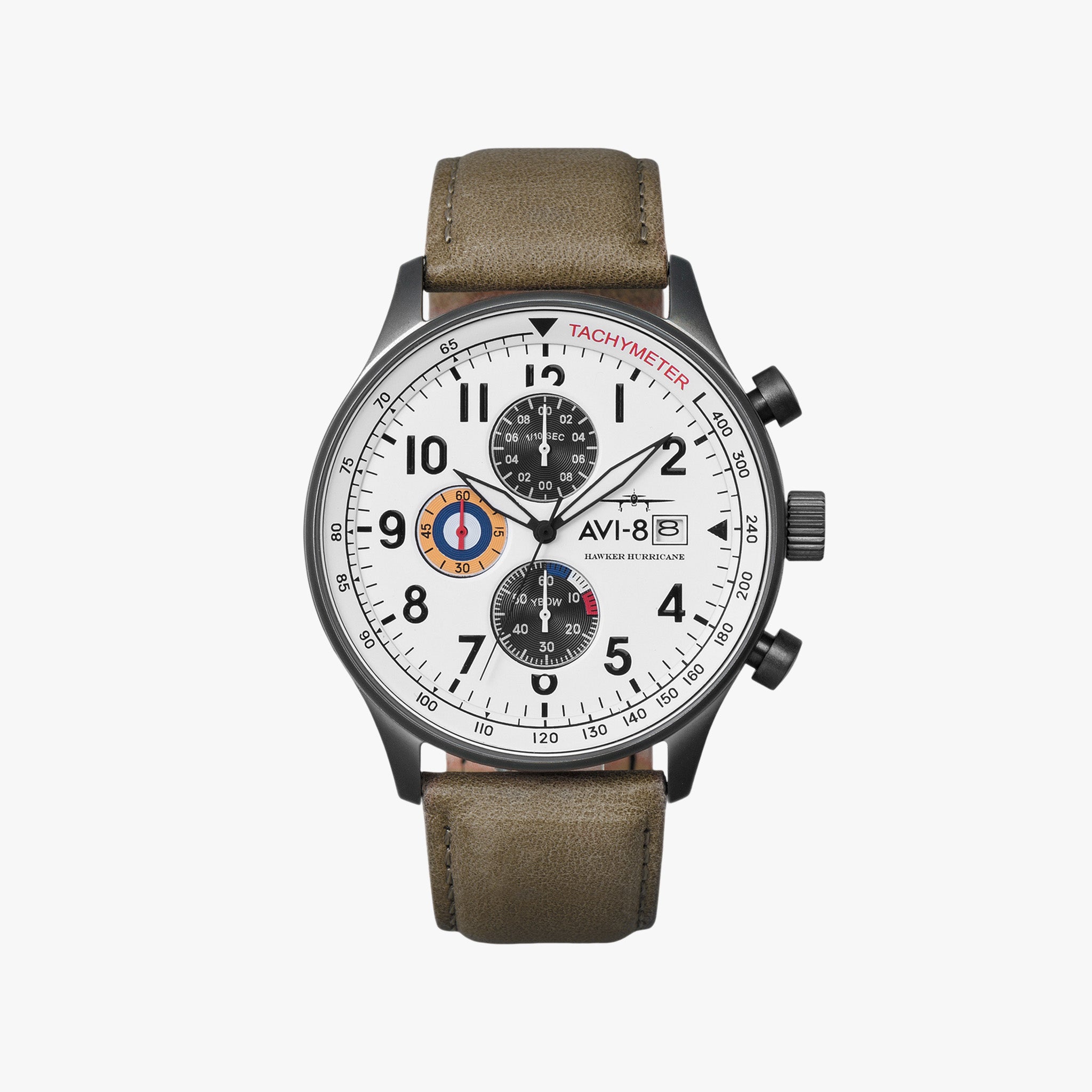 Hawker Hurricane Classic Chronograph | 43.5 mm | Ivory Grayscale