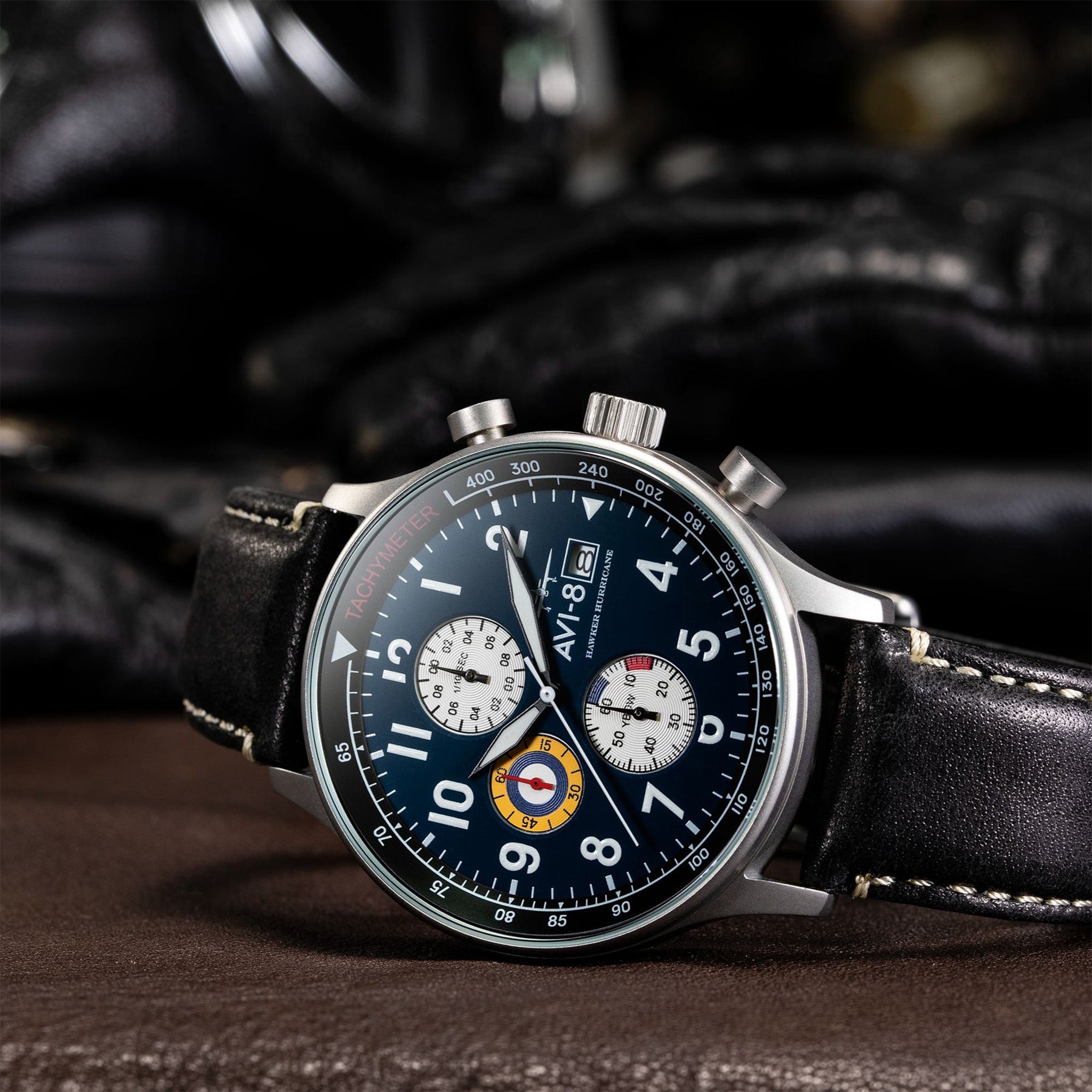 Hawker Hurricane Classic Chronograph | 43.5 mm | Midnight Black