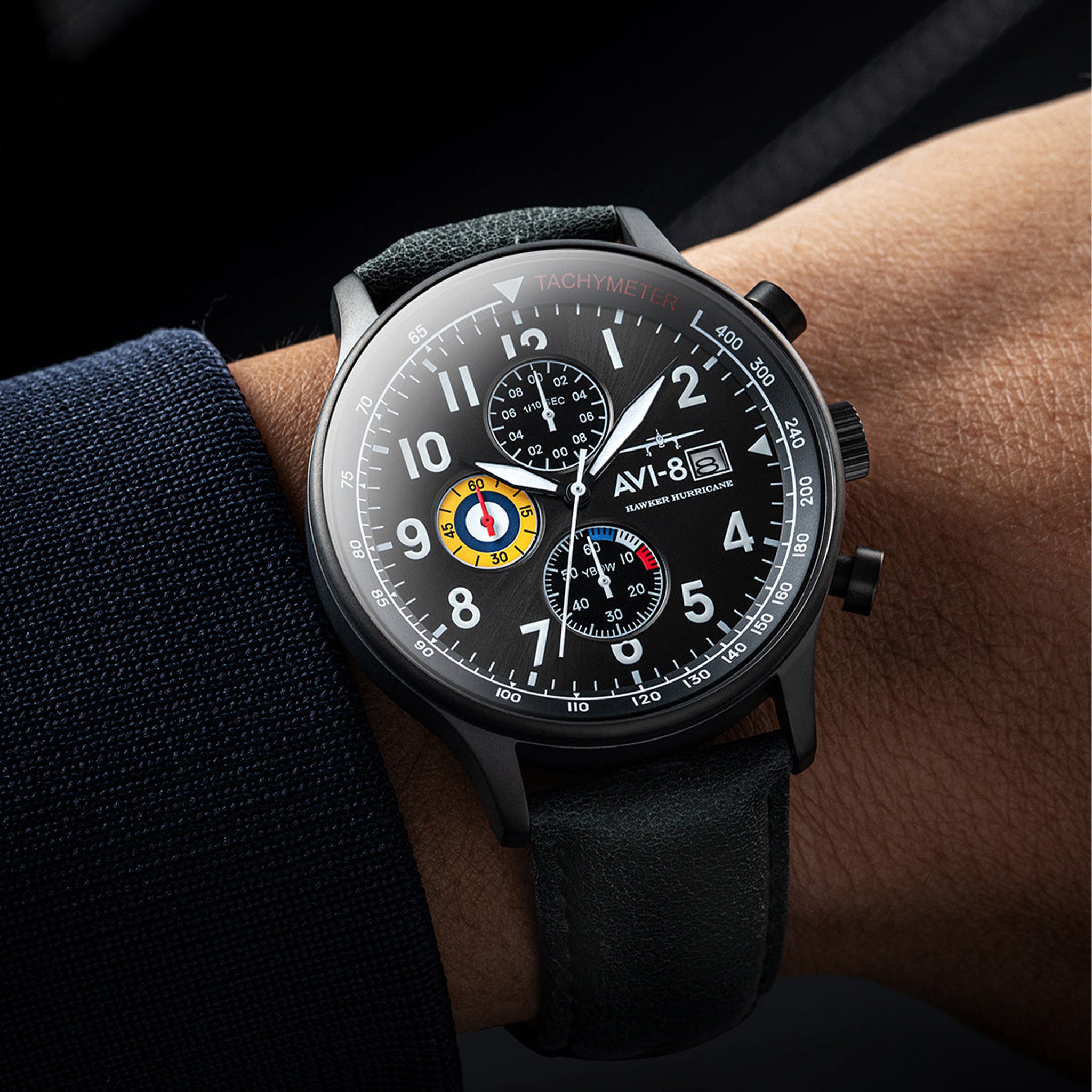 Hawker Hurricane Classic Chronograph | 43.5 mm | Military Green