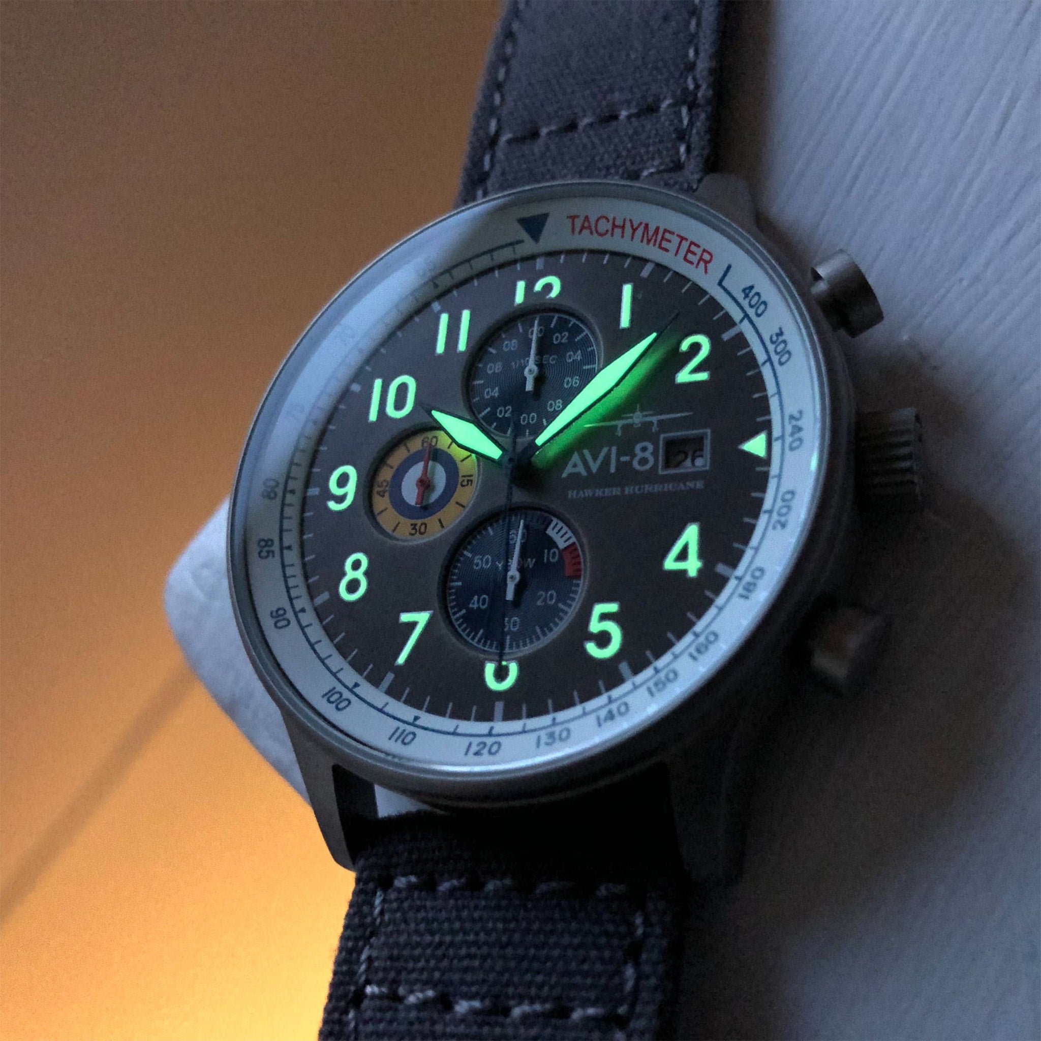Hawker Hurricane Classic Chronograph | 43.5 mm | Pennant Blue
