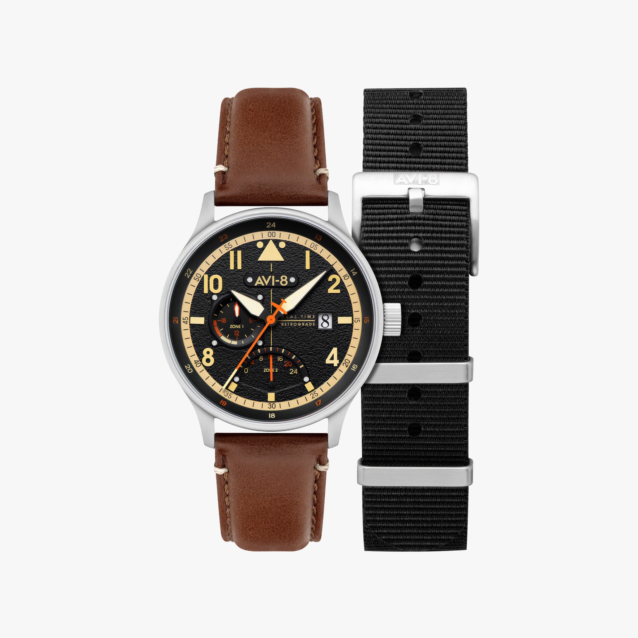 Hawker Hurricane McKellar Dual Time | 44mm | Metropolis Black