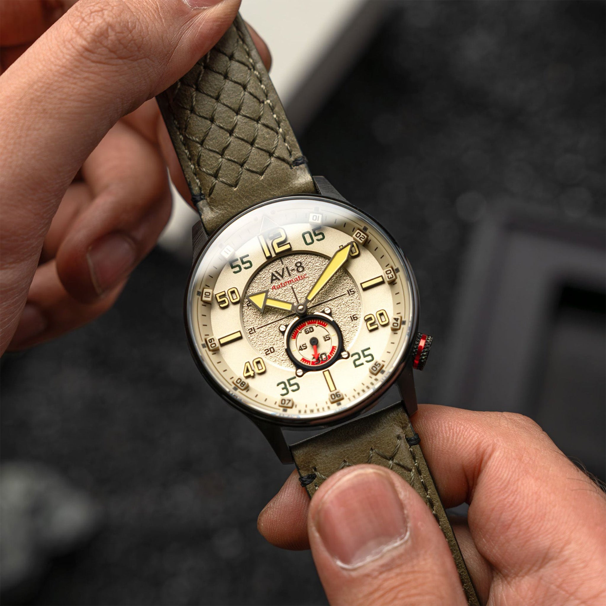 Hawker Typhoon Baldwin Automatic | 42 mm | Dark Khaki