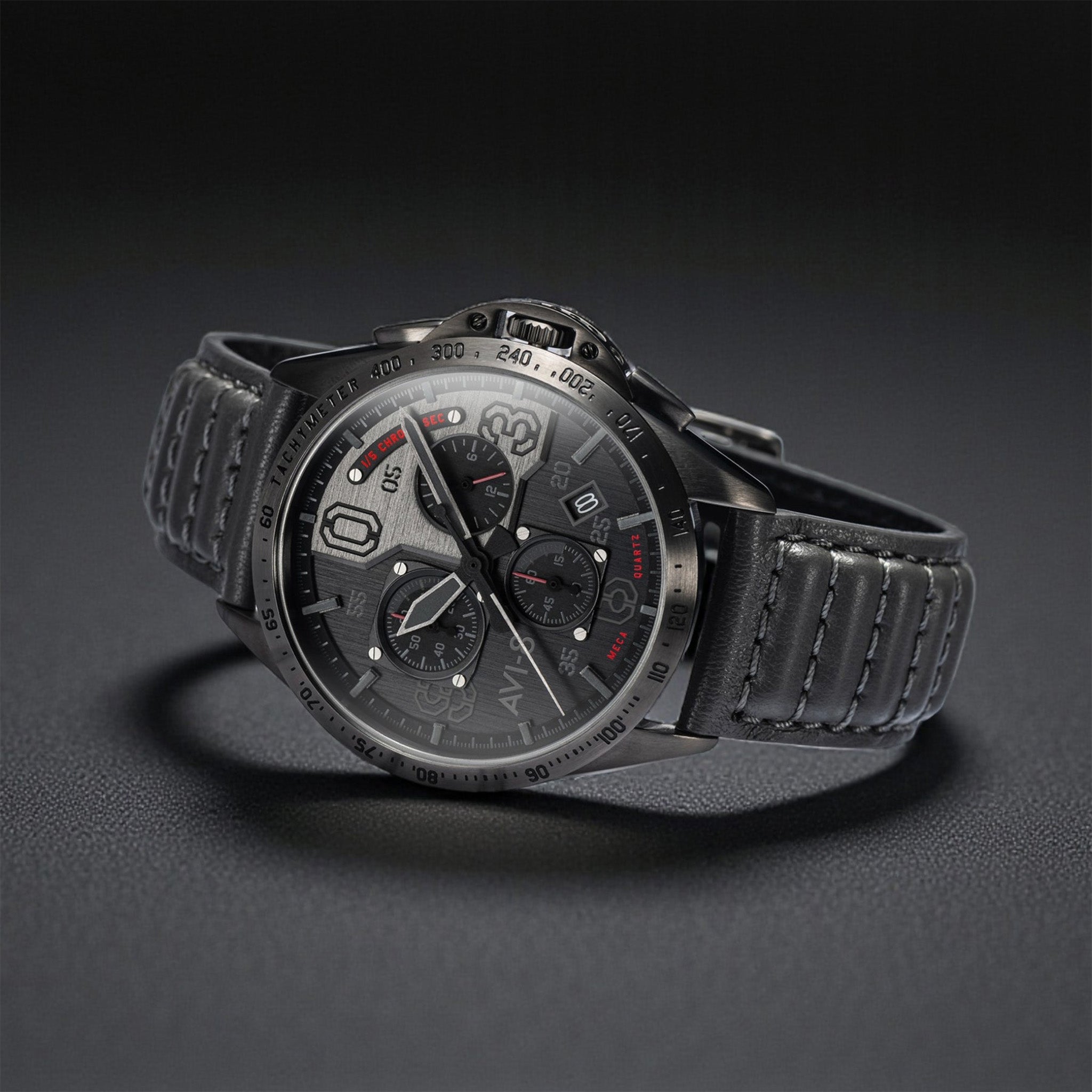 P-51 Mustang Blakeslee Chronograph | 43 mm | Brevet Black