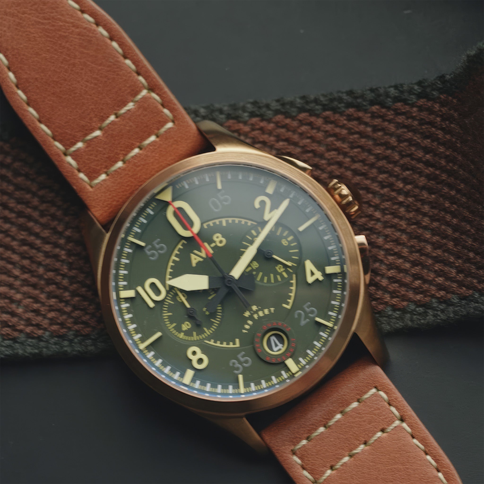 Spitfire Lock Chronograph | 42 mm | Bronze Green