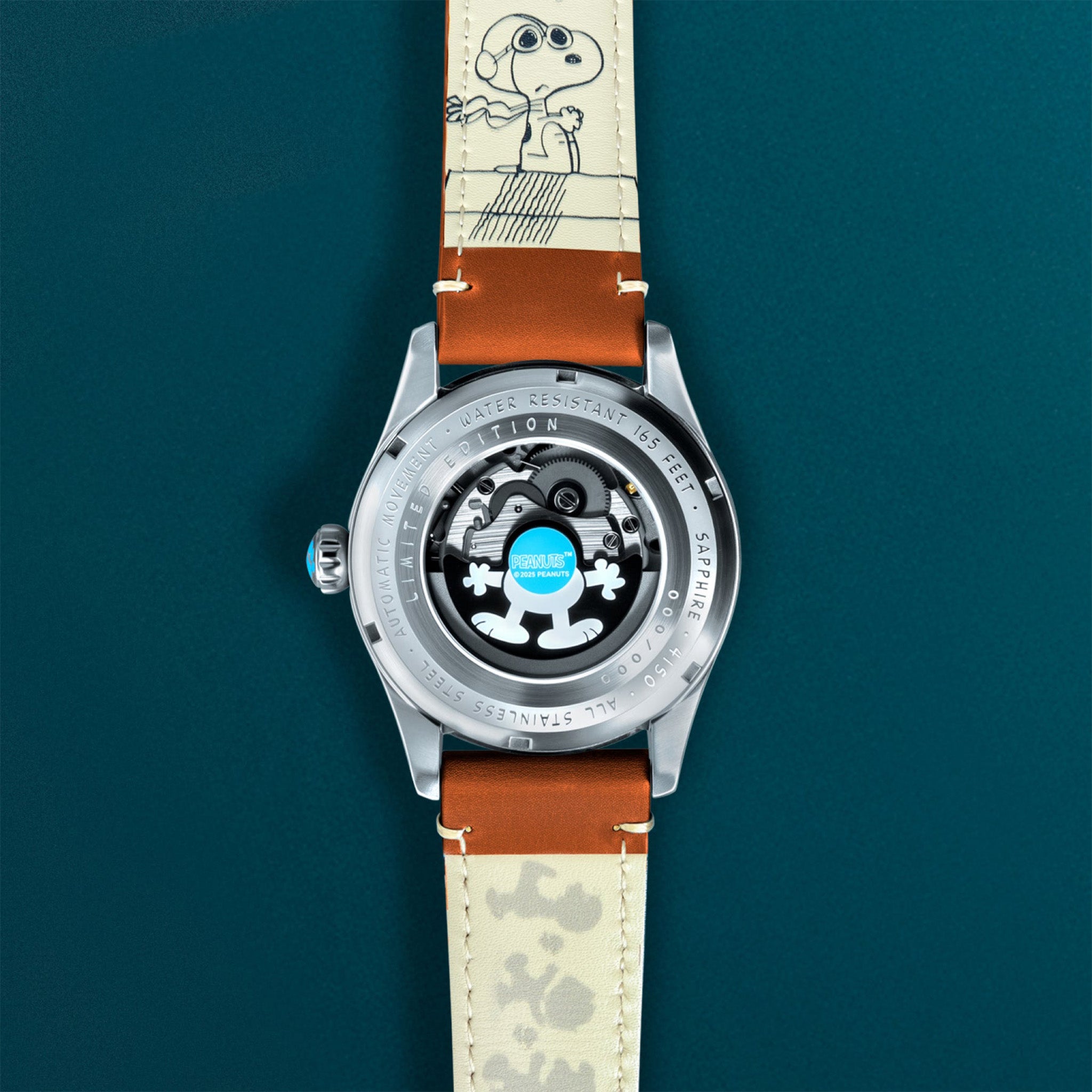 Spitfire Peanuts Snoopy Flying Ace 24 Hour Automatic Limited Edition | 42 mm | Burnt Orange