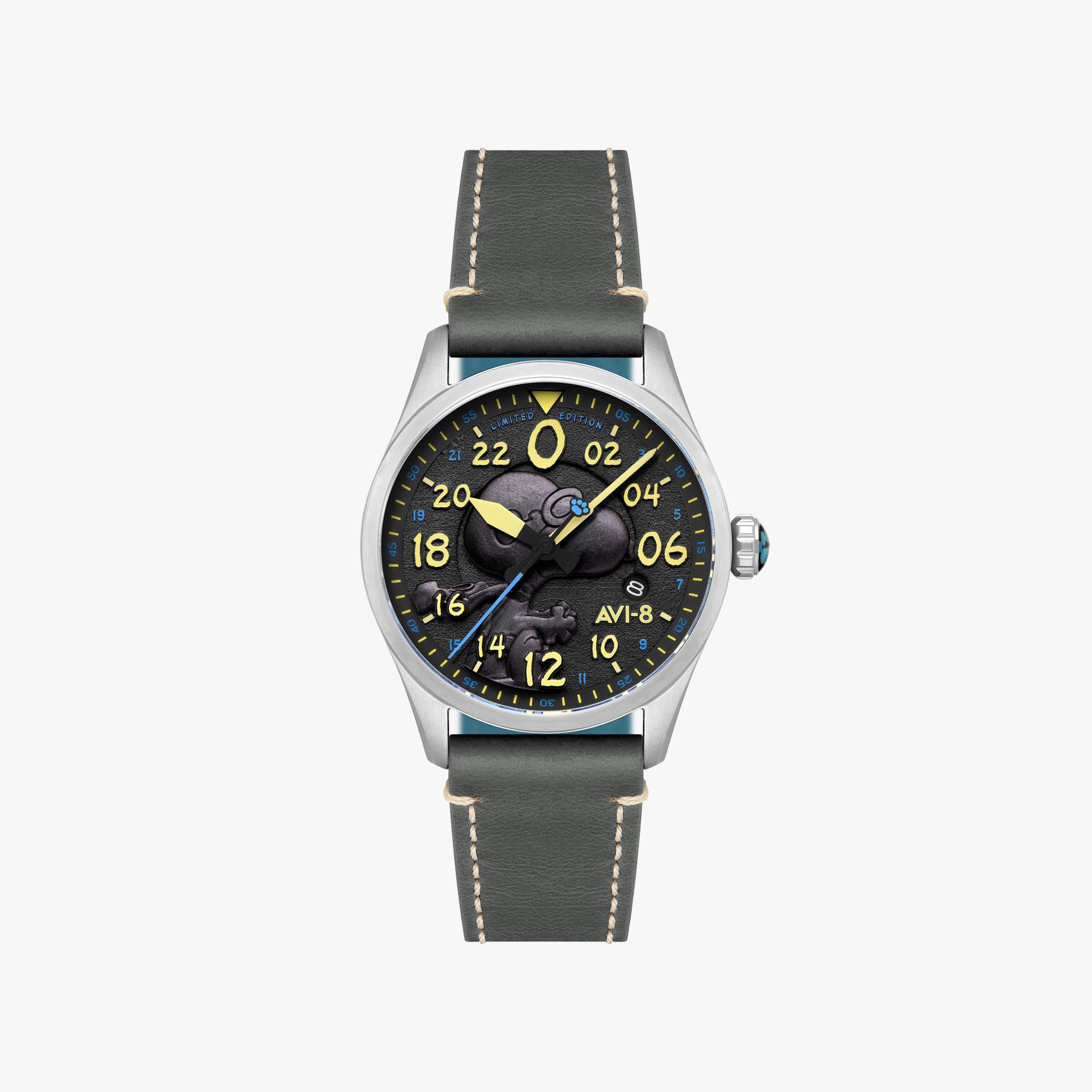 Spitfire Peanuts Snoopy Flying Ace 24 Hour Automatic Limited Edition | 42 mm | Charcoal Grey
