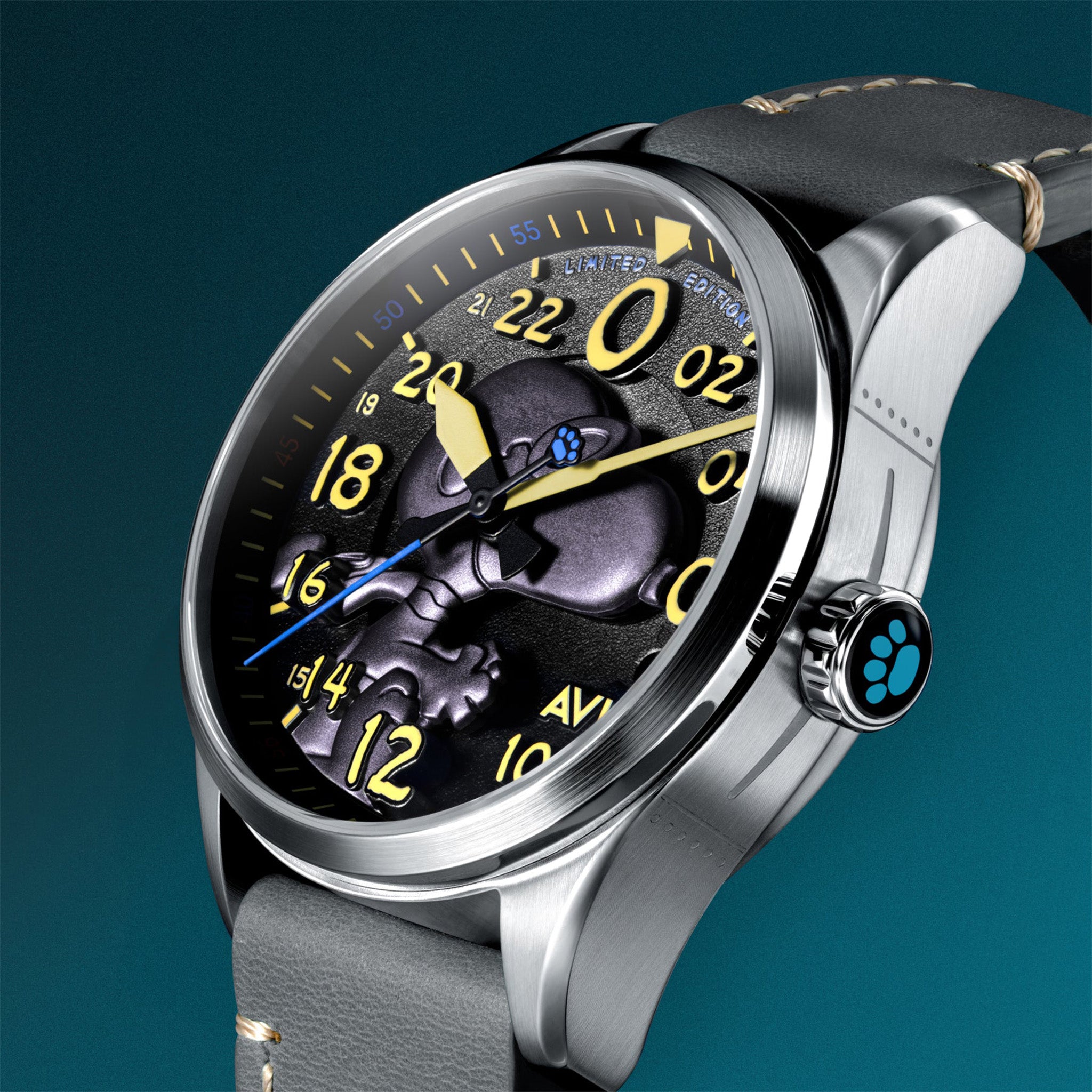 Spitfire Peanuts Snoopy Flying Ace 24 Hour Automatic Limited Edition | 42 mm | Charcoal Grey