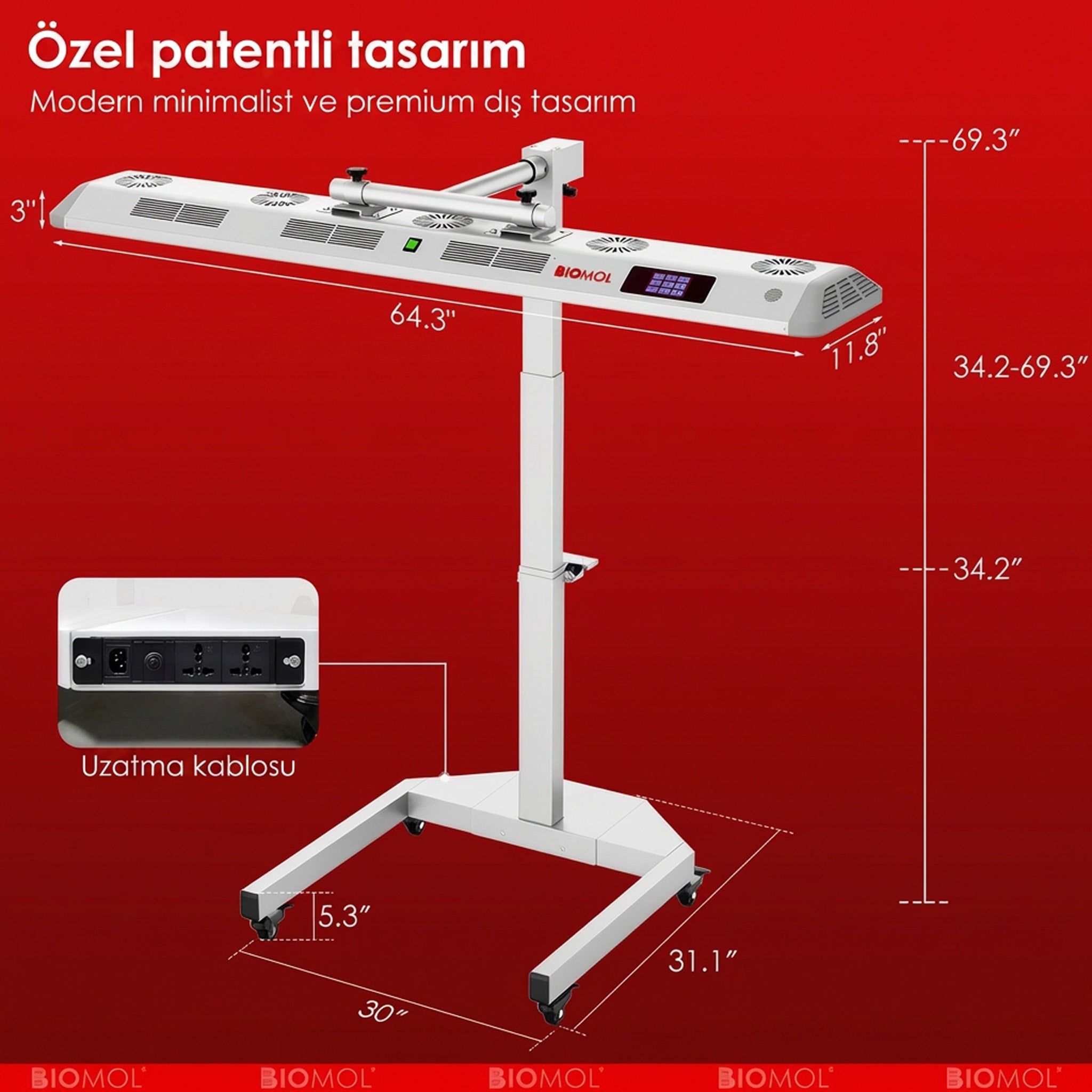 BM-Beauty | Kırmızı, Mavi ve NIR Işık Paneli