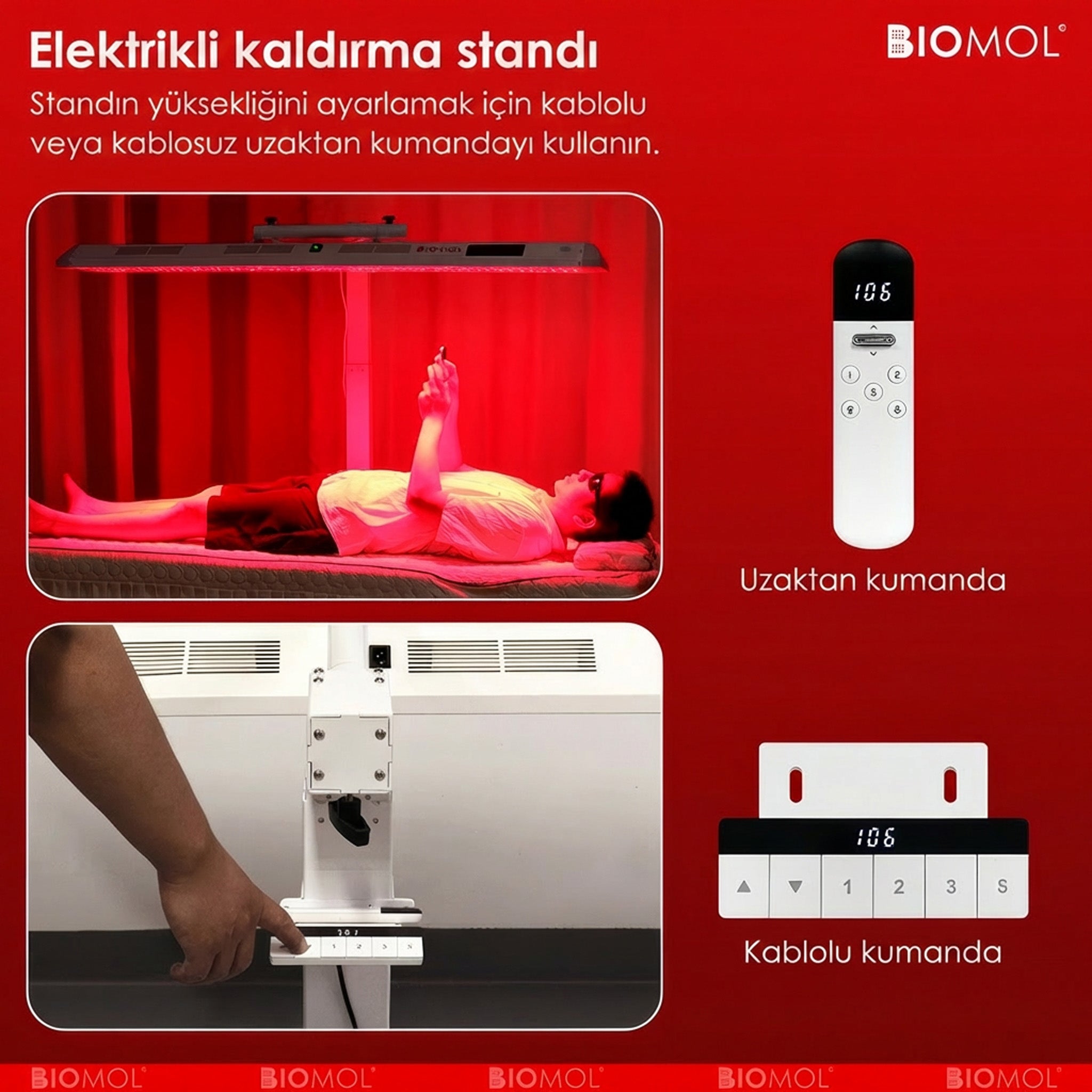 BM-Beauty | Kırmızı, Mavi ve NIR Işık Paneli
