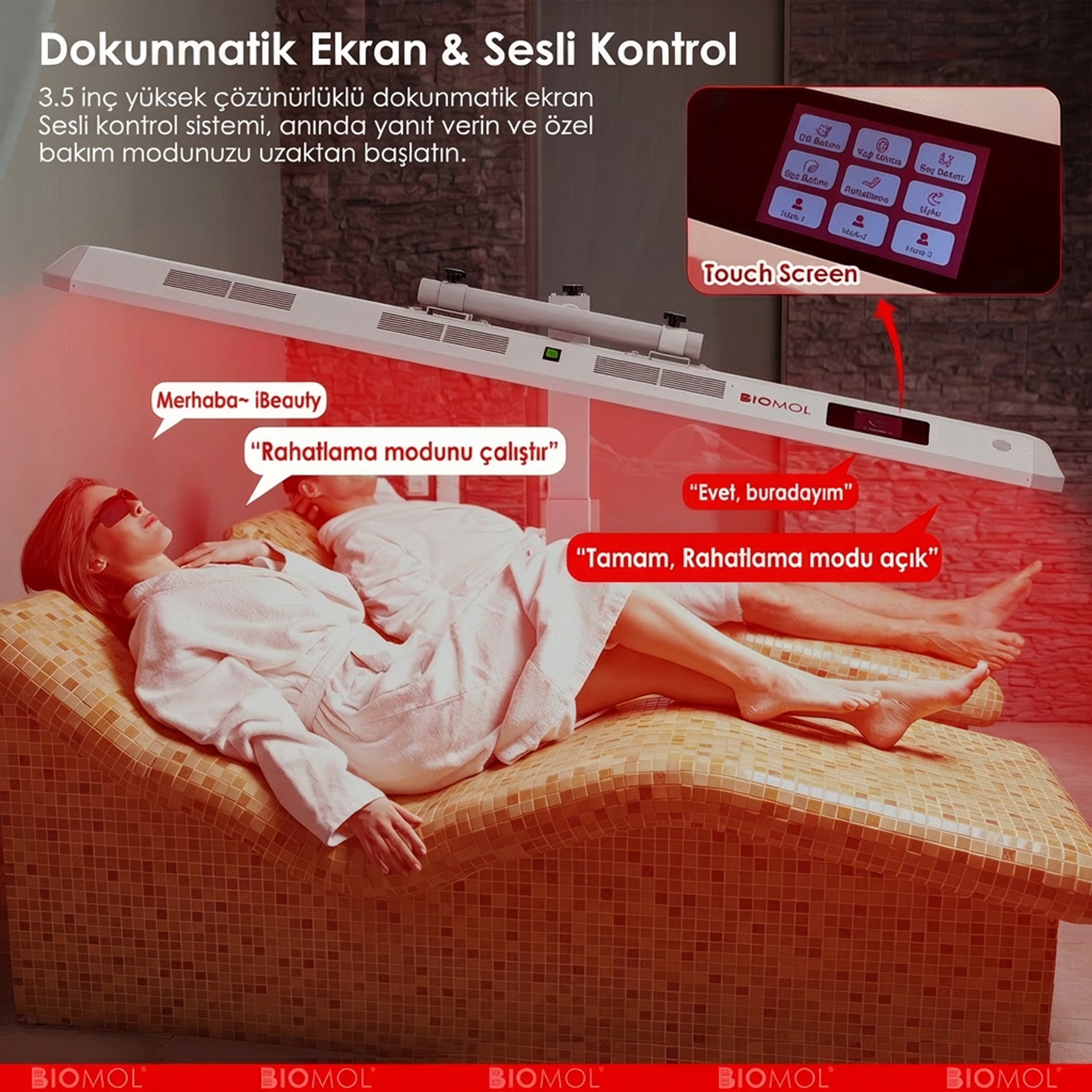 BM-Beauty | Kırmızı, Mavi ve NIR Işık Paneli