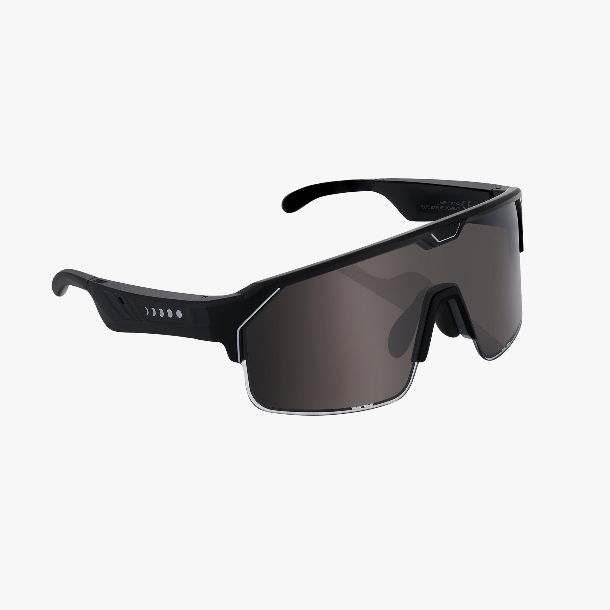 Music Shield | Audio Güneş Gözlüğü | Matte Black Frame | Smoke Lens