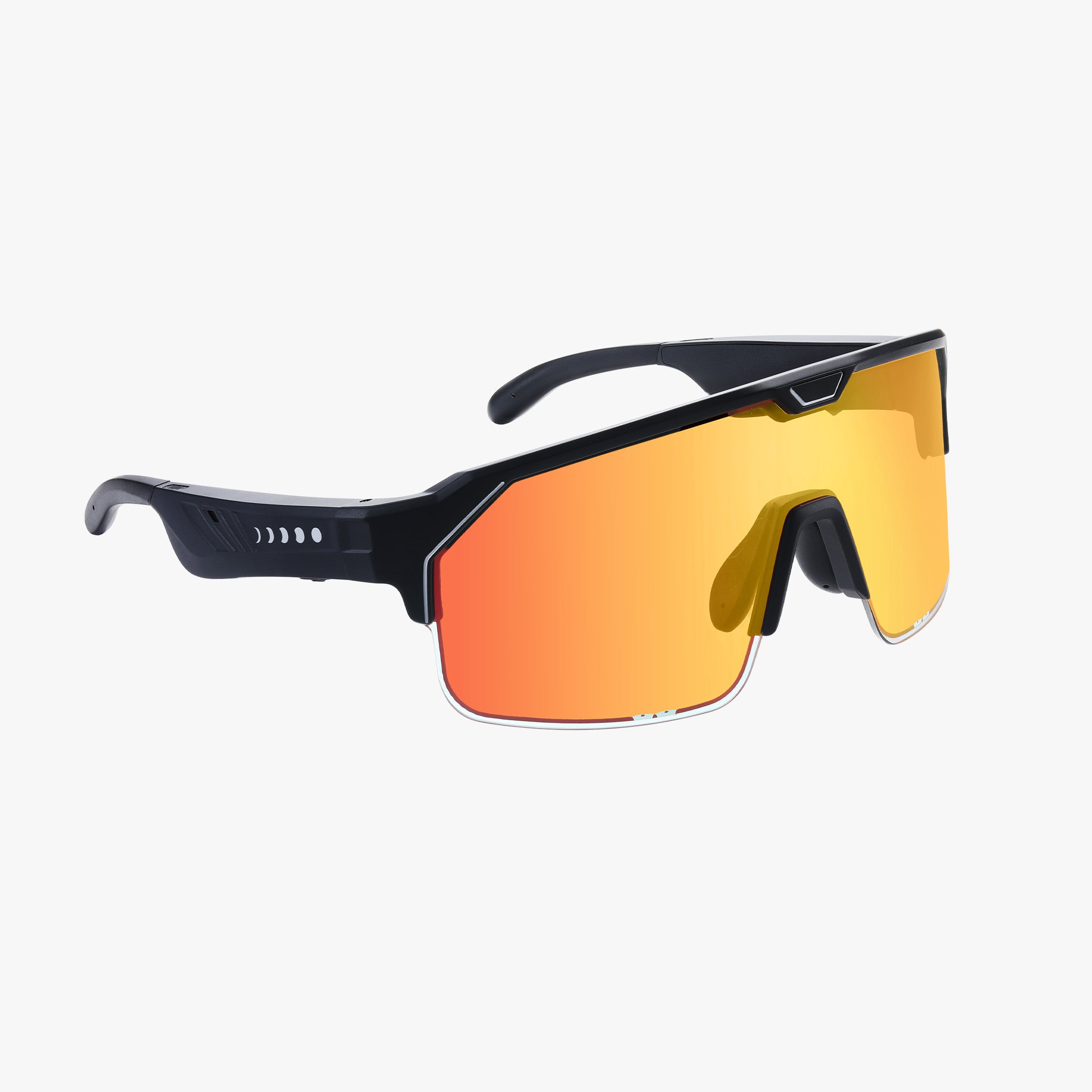 Music Shield | Audio Güneş Gözlüğü | Matte Black Frame | Fire Lens