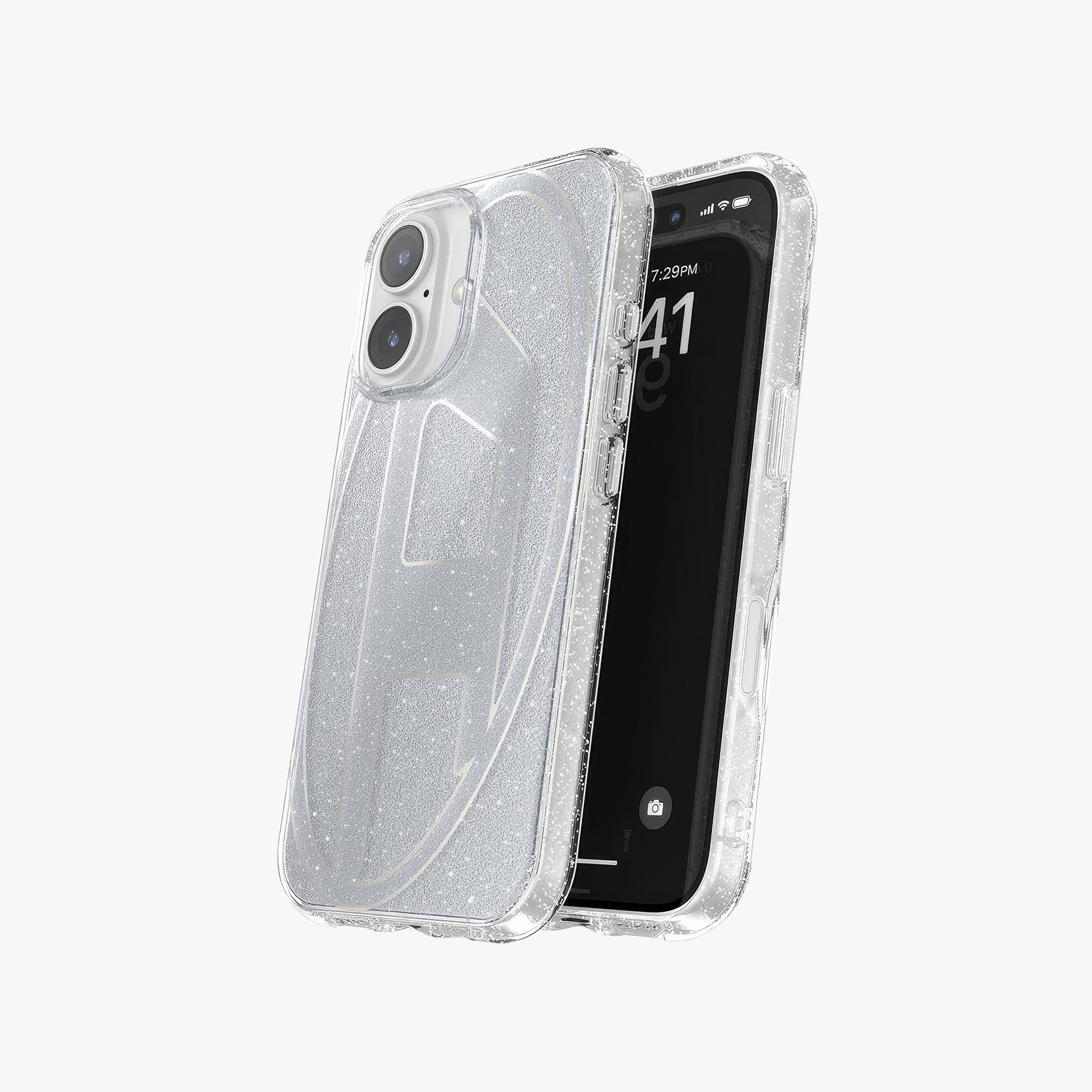 iPhone 16 Oval D Simli Kılıf | Gümüş