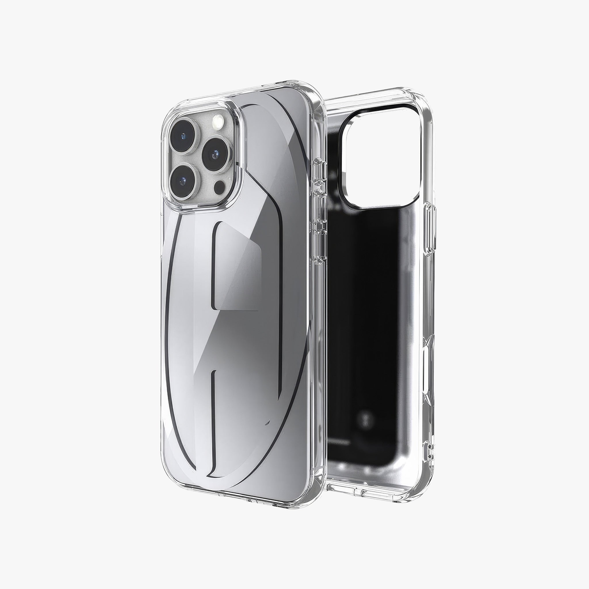 iPhone 16 Pro Max Oval D Aynalı Mirror Kılıf | Gümüş
