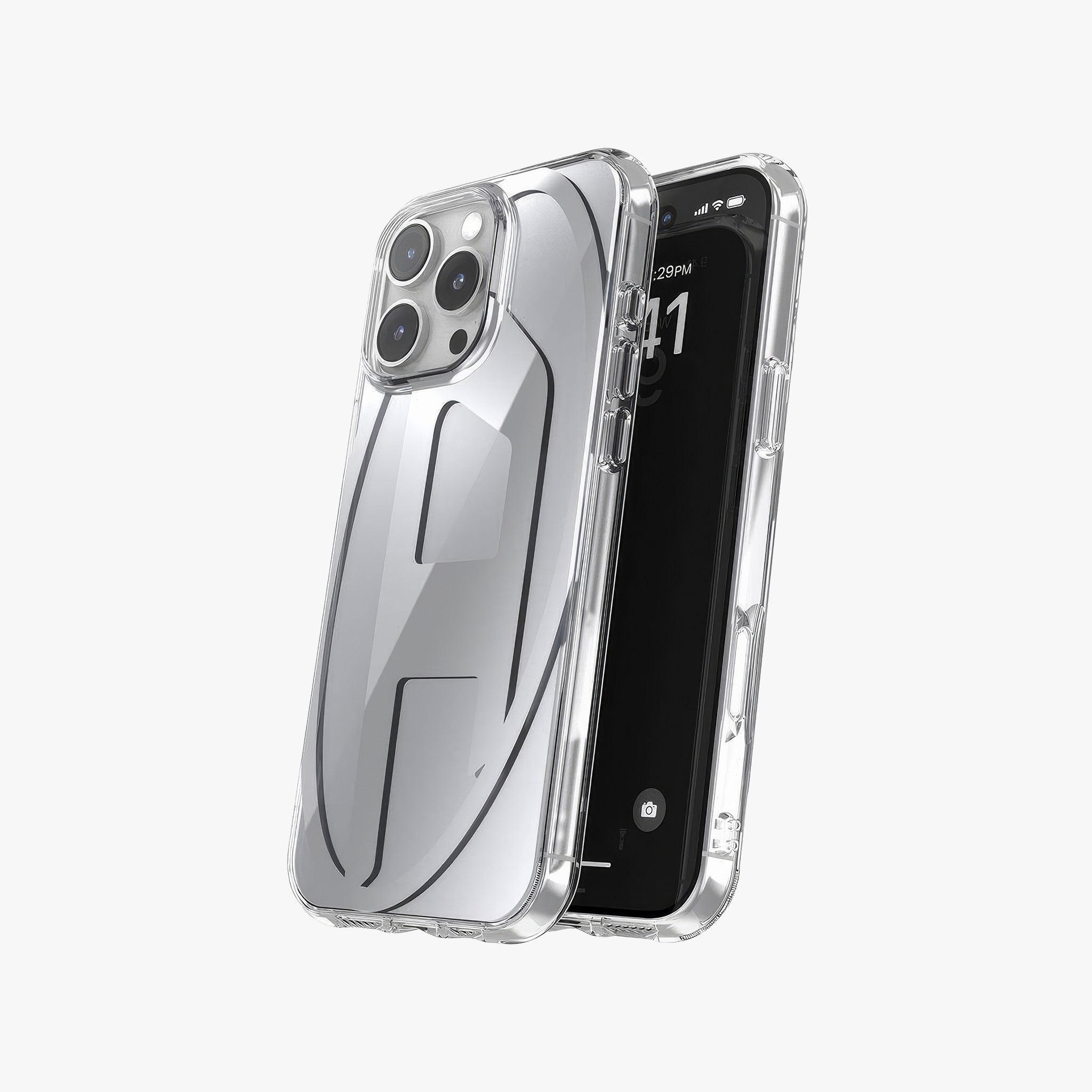 iPhone 16 Pro Max Oval D Aynalı Mirror Kılıf | Gümüş