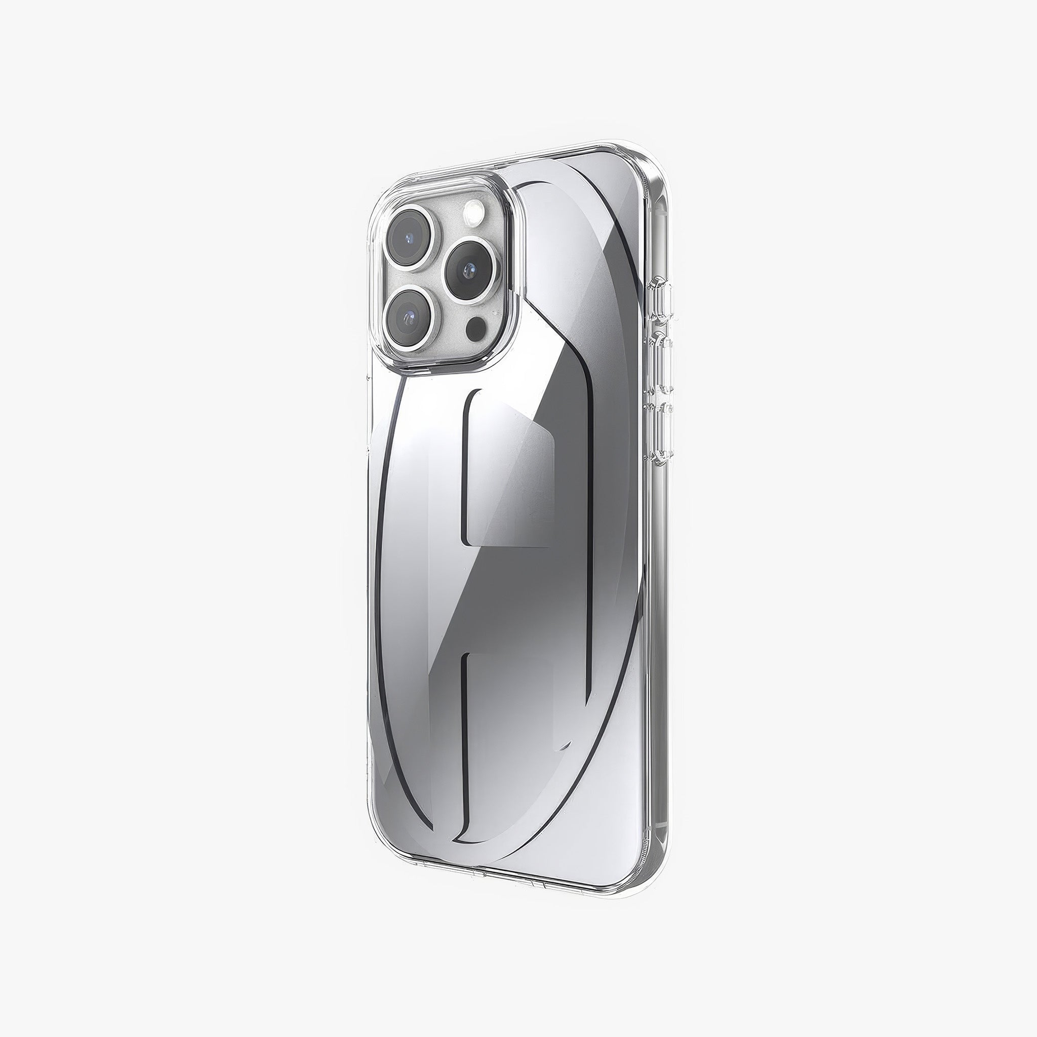 iPhone 16 Pro Max Oval D Aynalı Mirror Kılıf | Gümüş