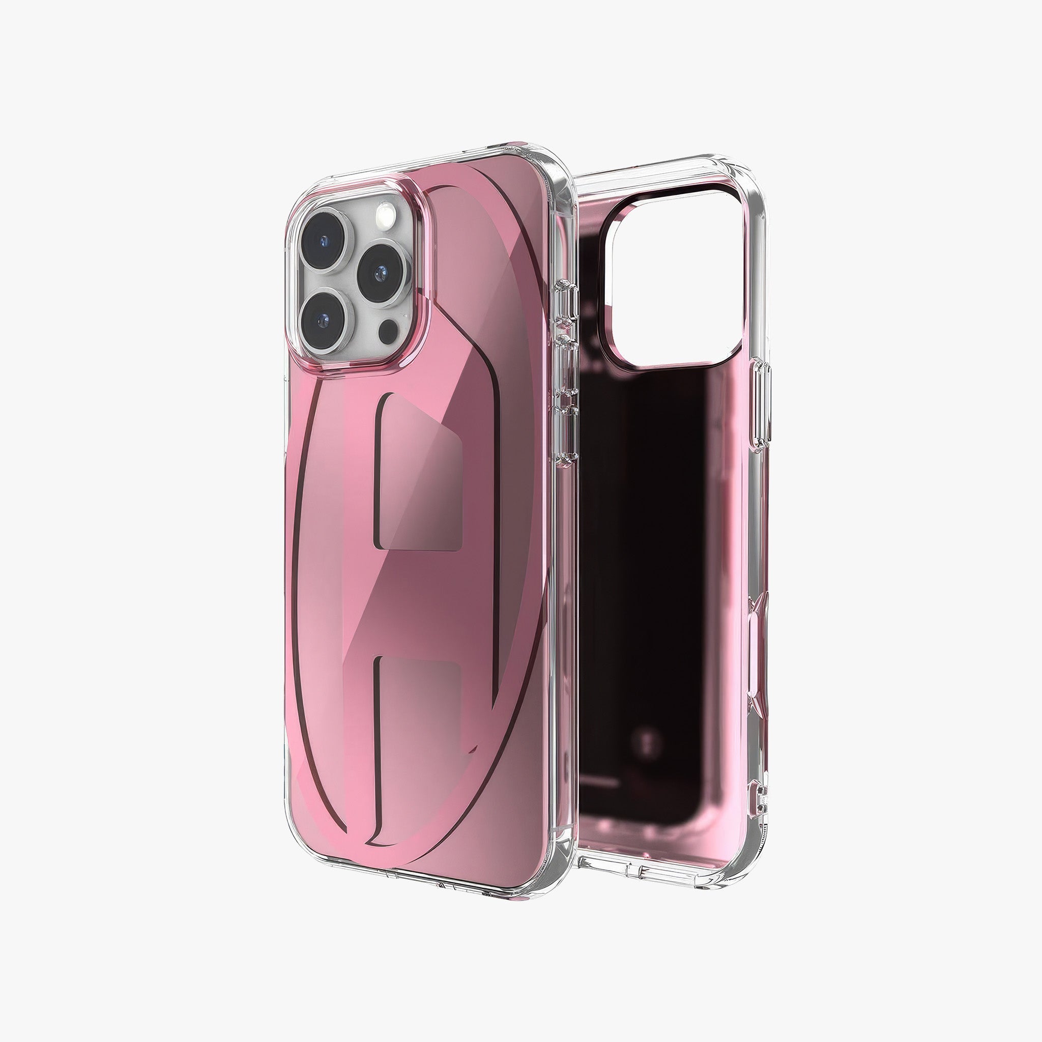 iPhone 16 Pro Max Oval D Aynalı Mirror Kılıf | Pembe