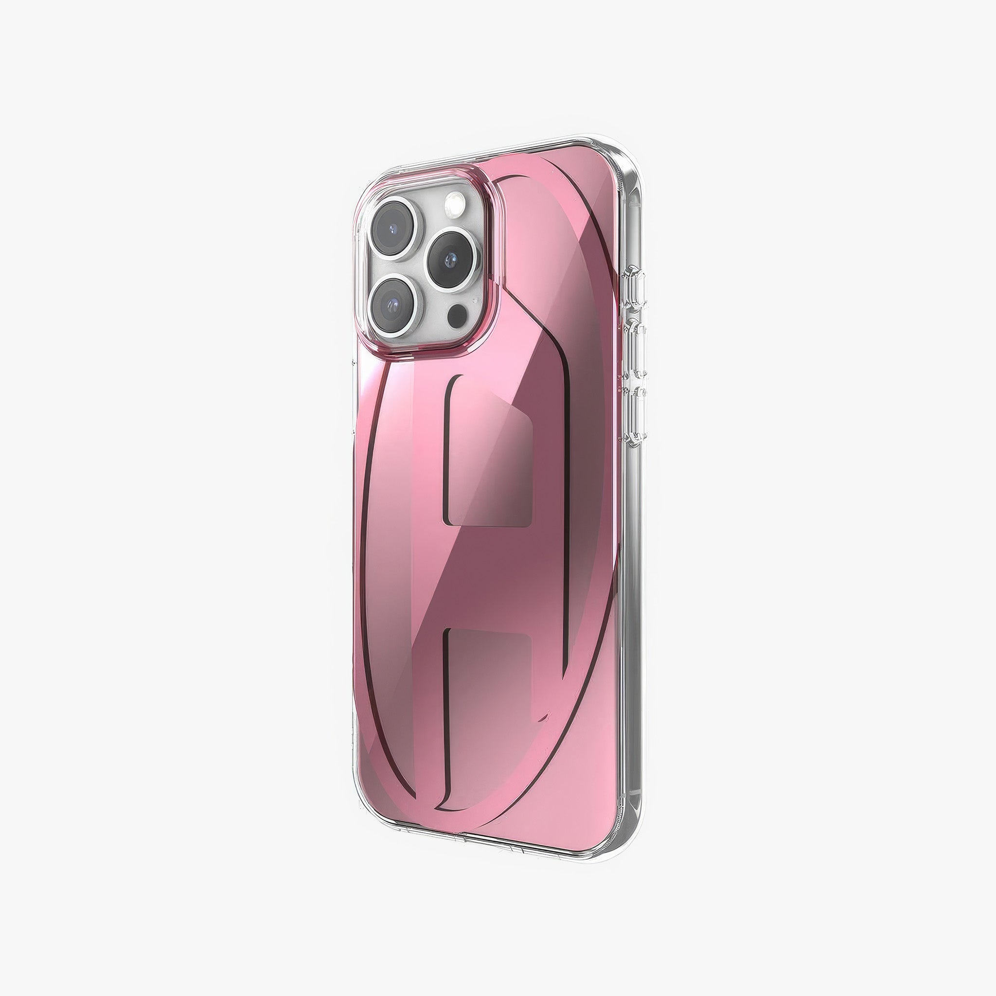 iPhone 16 Pro Max Oval D Aynalı Mirror Kılıf | Pembe
