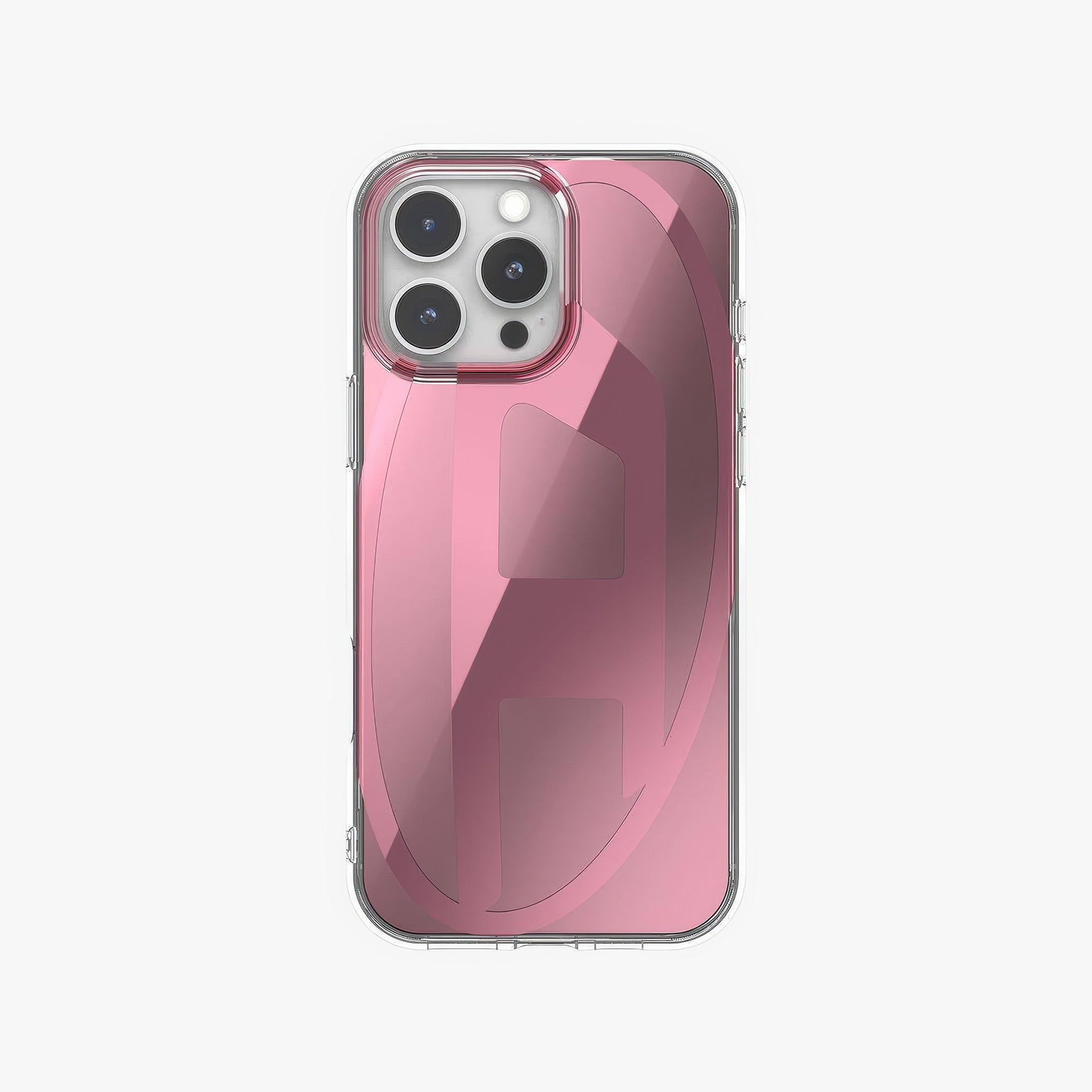 iPhone 16 Pro Max Oval D Aynalı Mirror Kılıf | Pembe