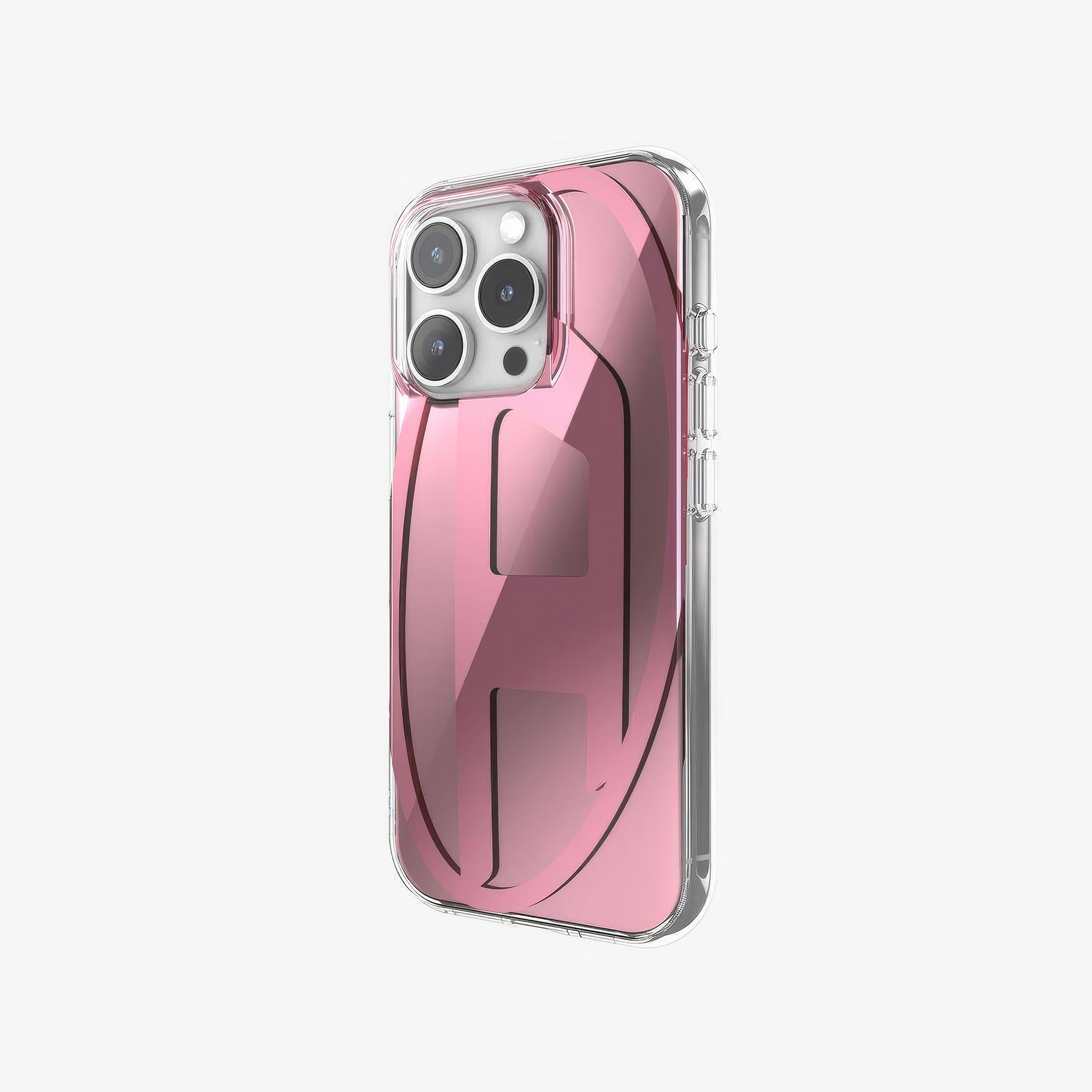 iPhone 16 Pro Oval D Aynalı Mirror Kılıf | Pembe