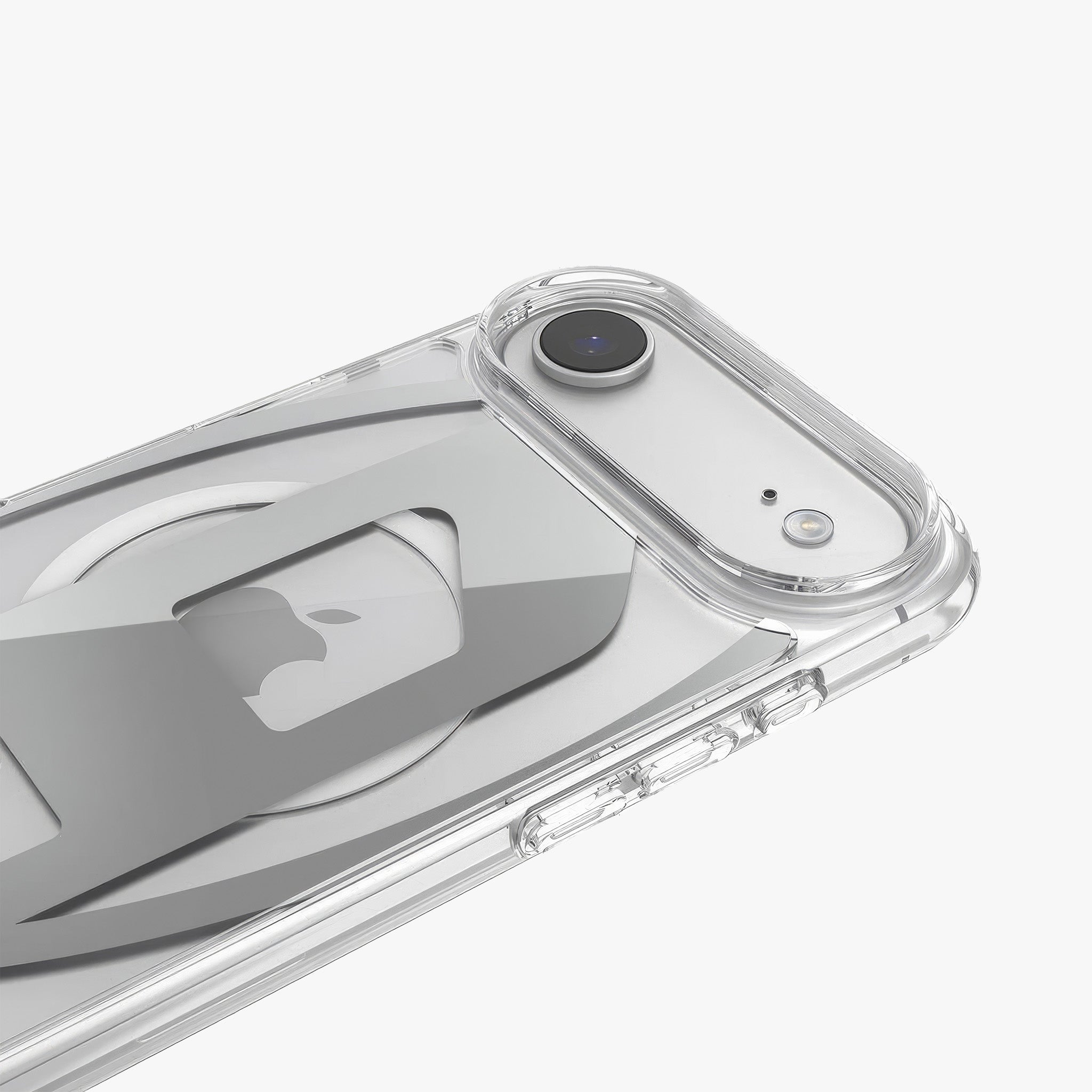 iPhone 17 Air MagSafe Oval D Metalik Kılıf | Gümüş