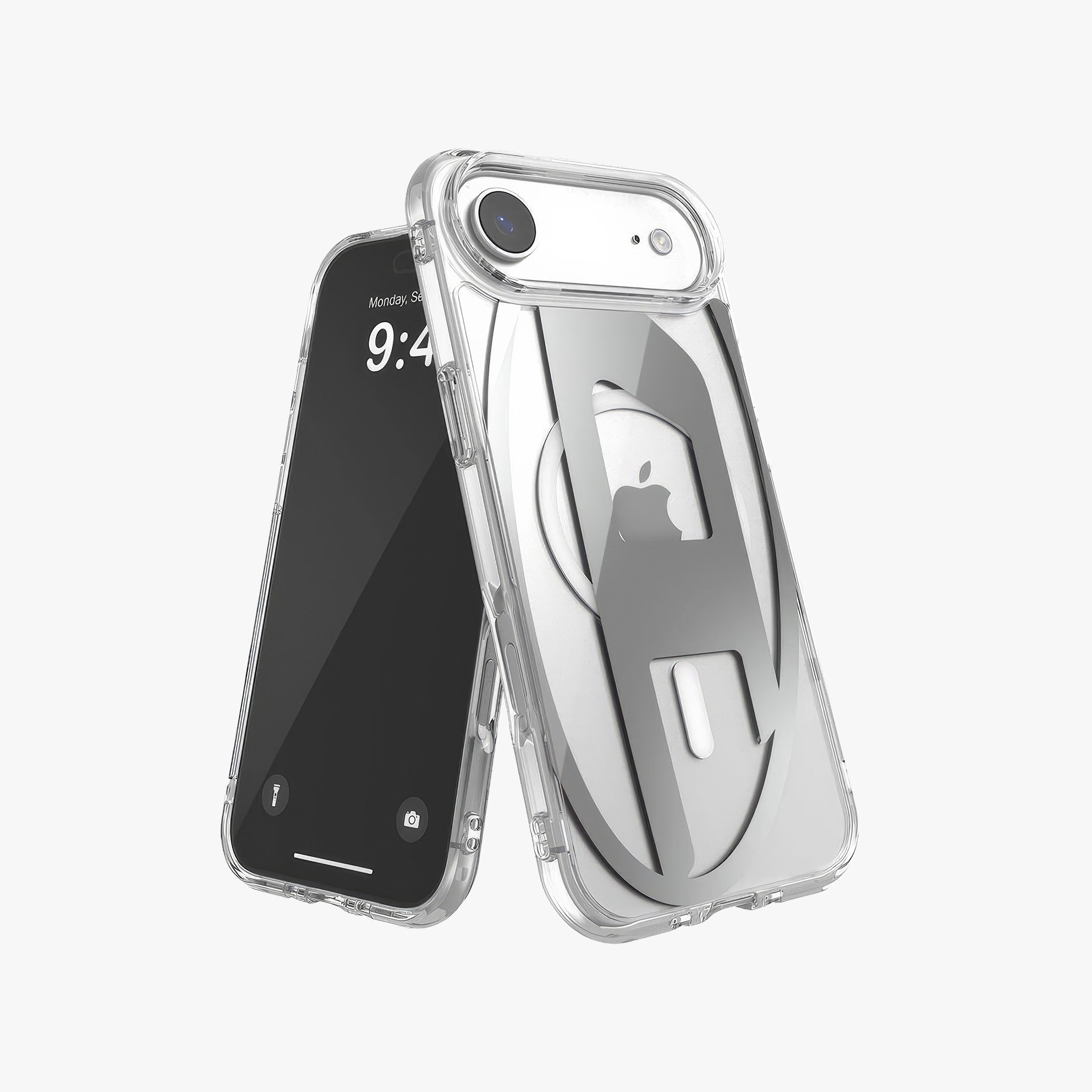 iPhone 17 Air MagSafe Oval D Metalik Kılıf | Gümüş