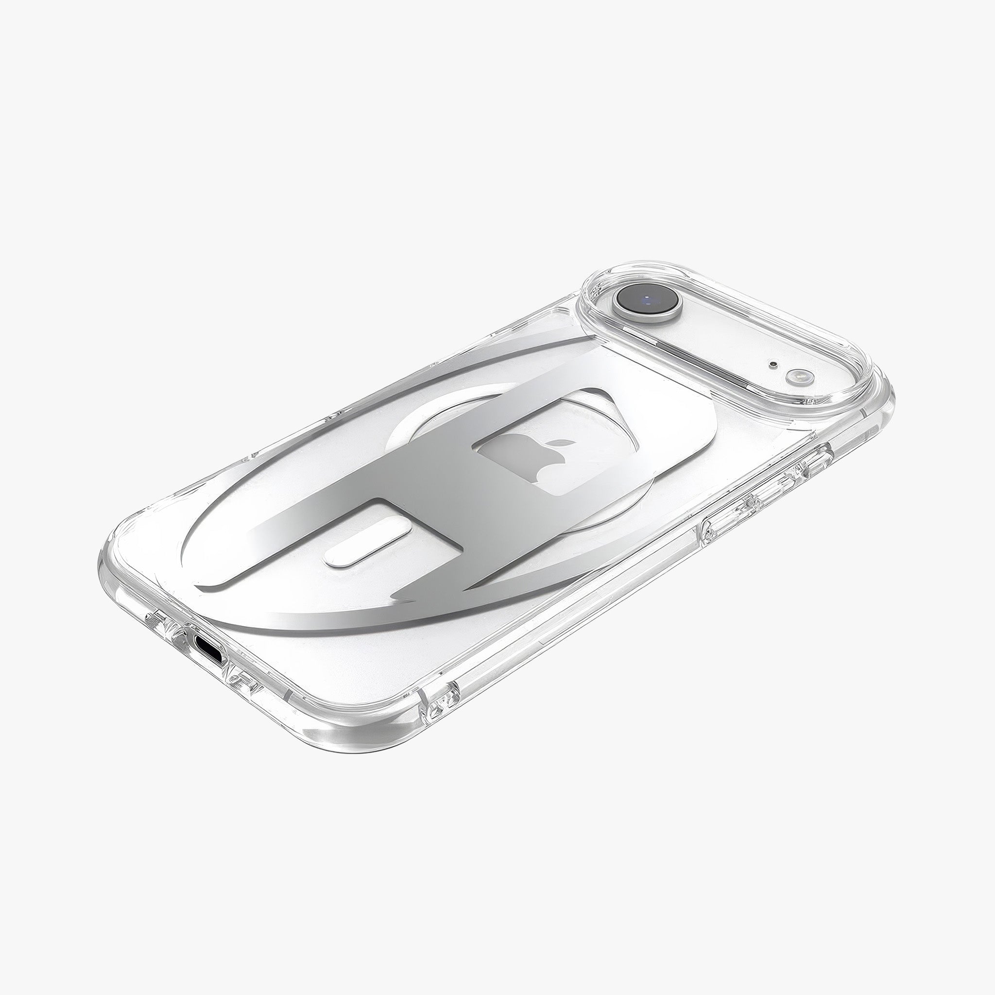 iPhone 17 Air MagSafe Oval D Metalik Kılıf | Gümüş
