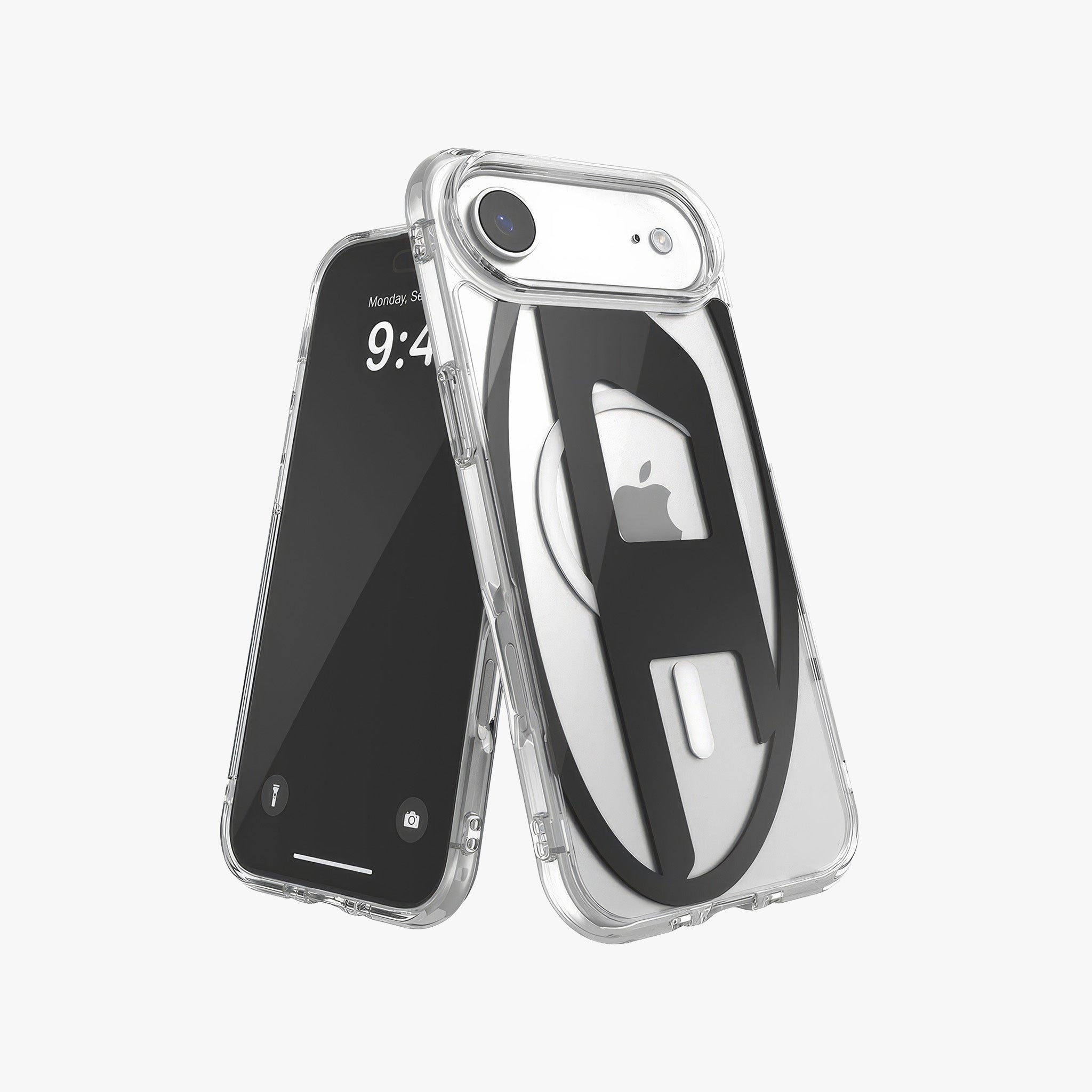 iPhone 17 Air MagSafe Oval D Metalik Kılıf | Siyah