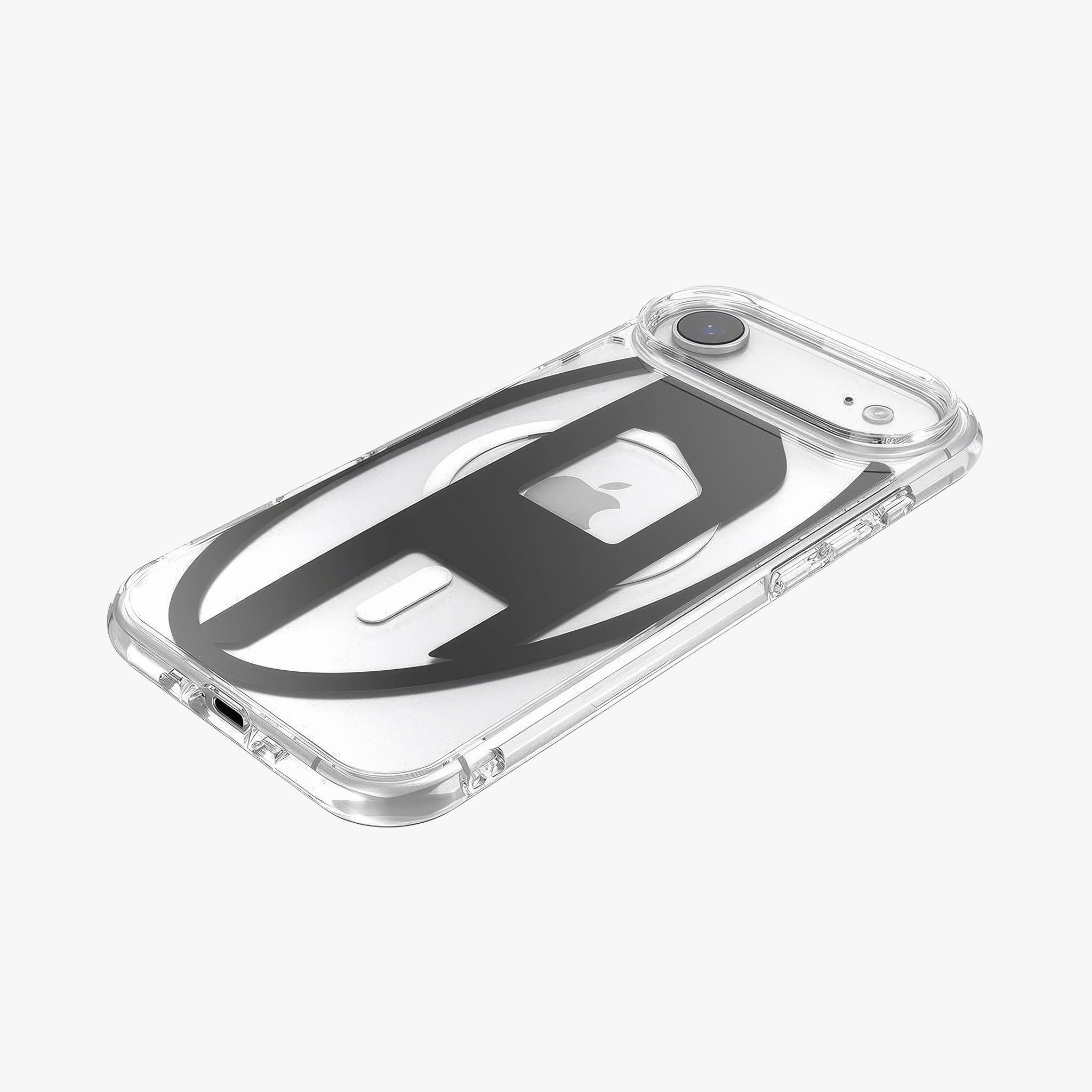 iPhone 17 Air MagSafe Oval D Metalik Kılıf | Siyah